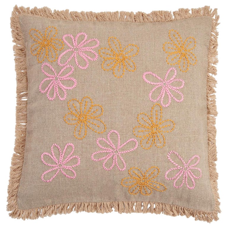 Stall, Hand Embroidered Floral Cushion by Jupe by Jackie For Sale at  1stDibs | jackie stall