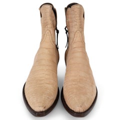 STALLION beige ZORRO CROCODILE WESTERN Stiefelette Schuhe 39