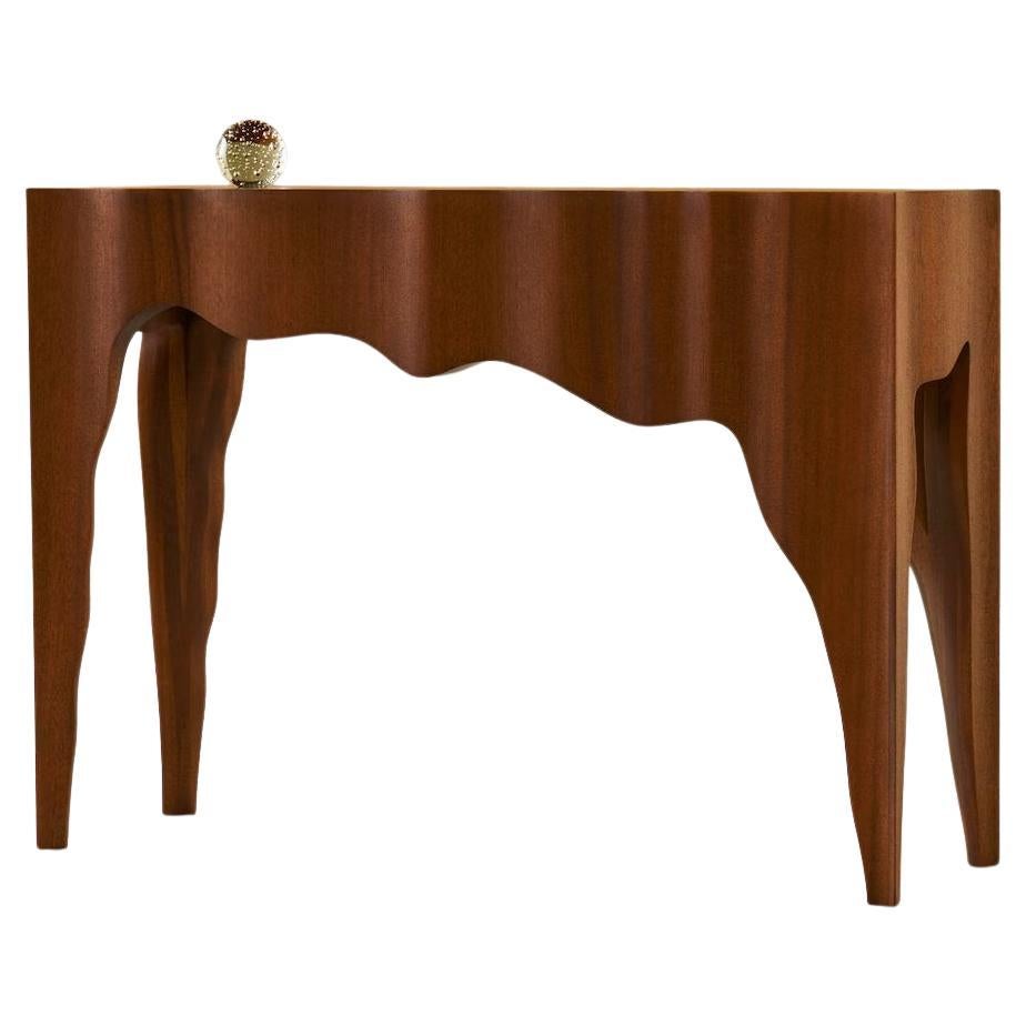Stallion Console Table in Mahogany For Sale
