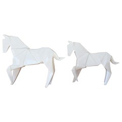 Stallion White Set of 2 Sculpture