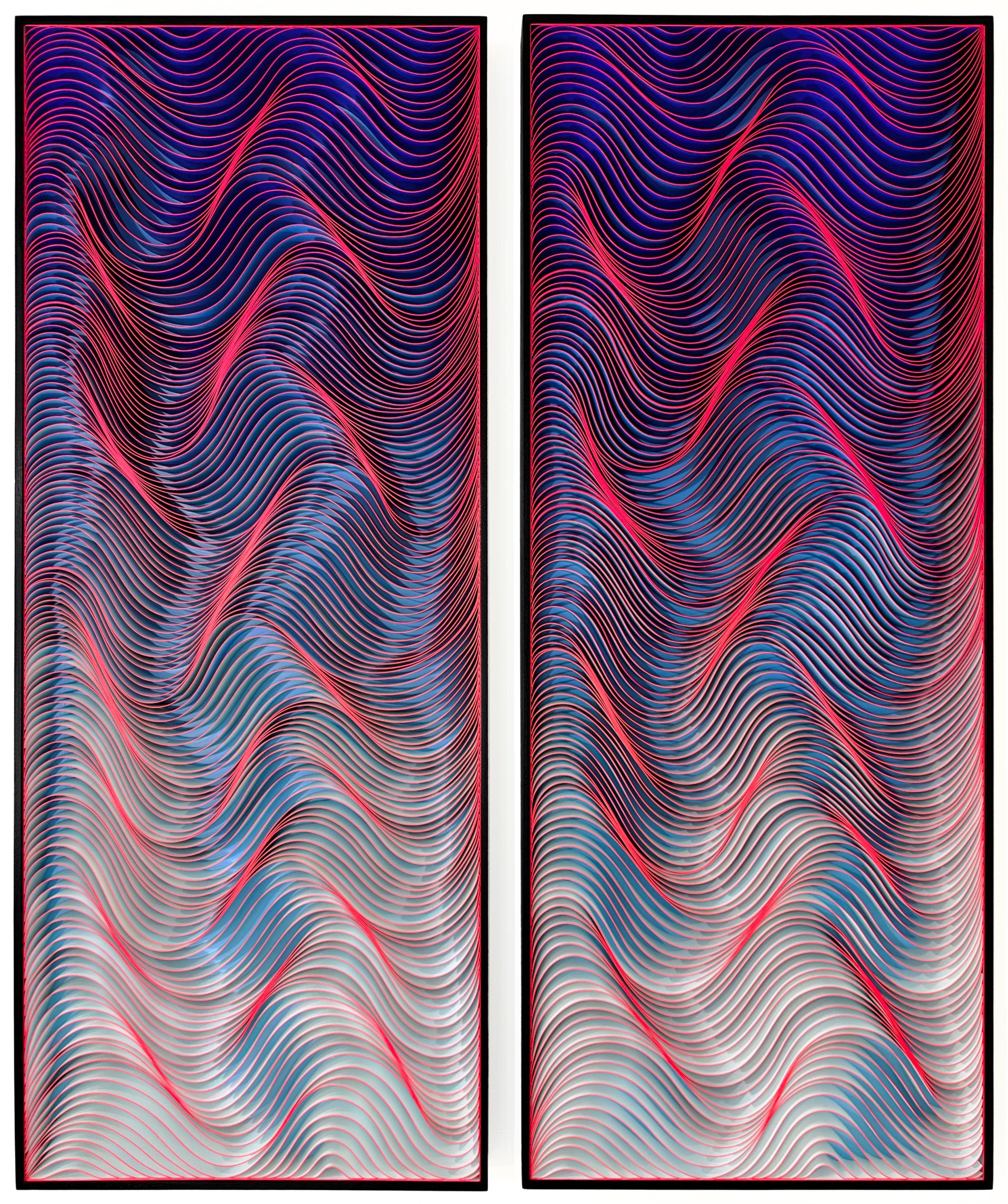 Hallman and Stum, showing both Nationally and Internationally are a Pacific Northwest based artist duo, that merge talent and vision to create multifaceted sculpture. They find inspiration from patterns and gradients in the natural world. The duo
