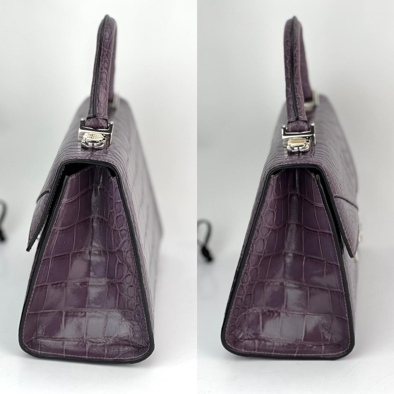 Stalvey Top Handle 2.5 Alligator Lilac Bag Crossbody Exclusive Luxury For Sale 10