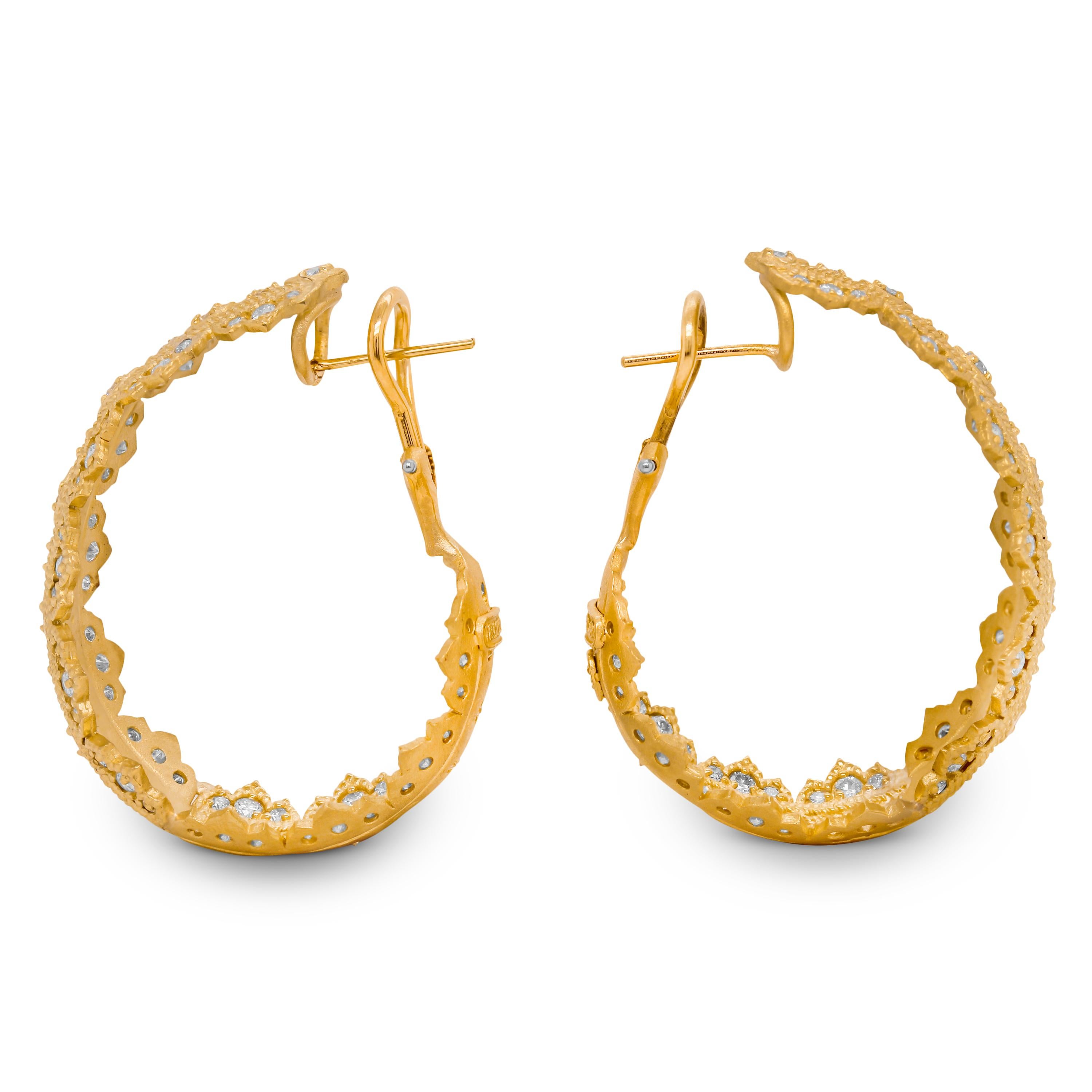Stambolian 18K Gold Diamond Passion Collection Inside-Out Large Hoop Earrings

From the Stambolian 