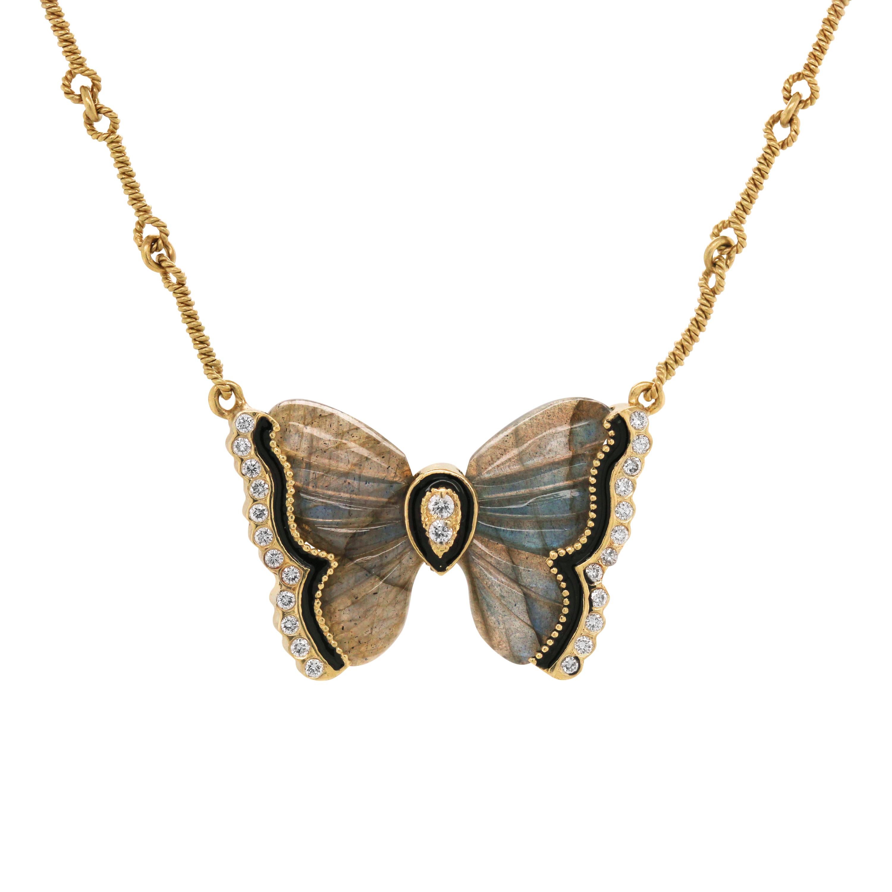 baccarat butterfly necklace