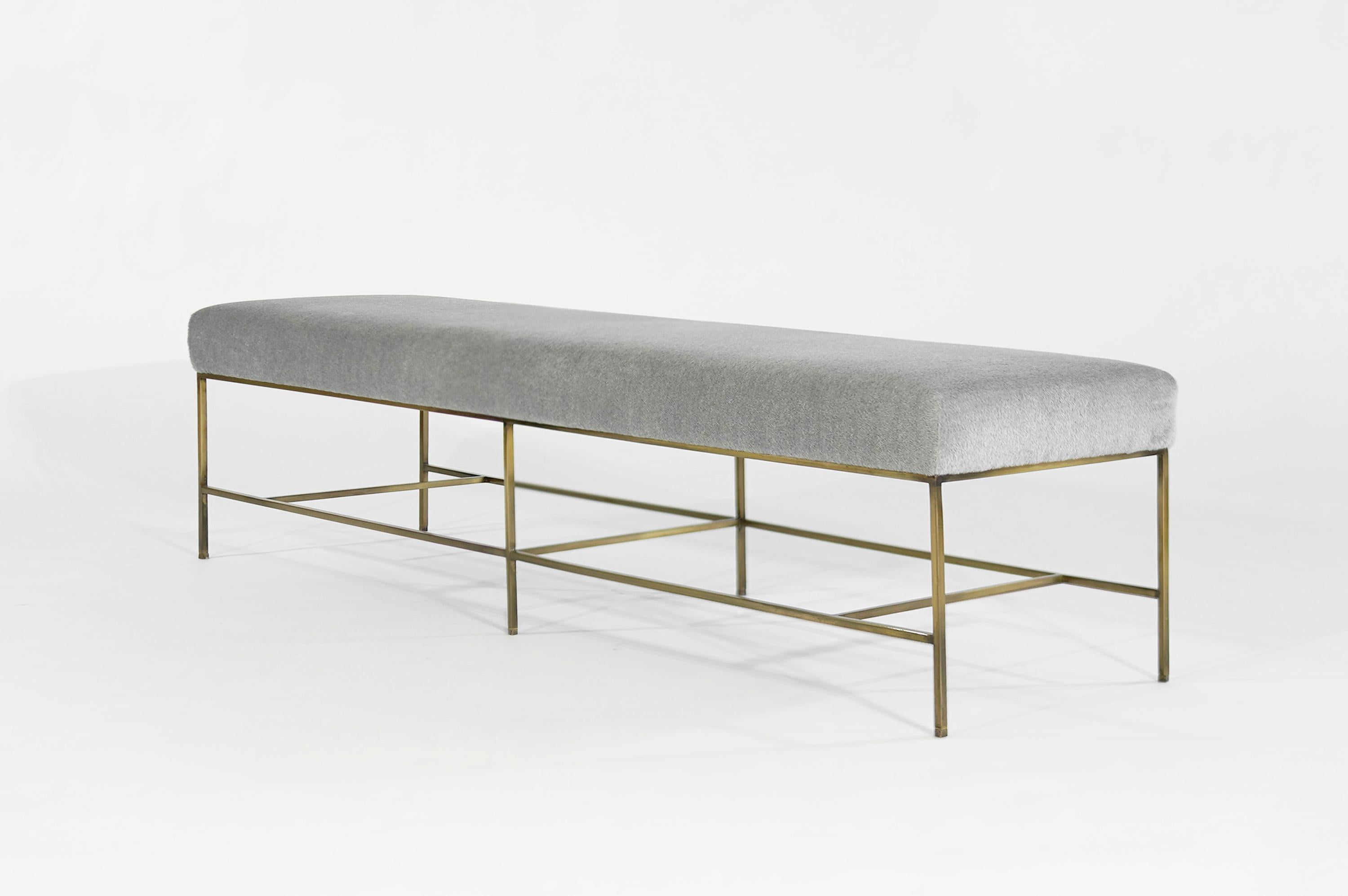 Introducing The Architectural Bench by Carlos Solano for Stamford Modern—a sleek and sophisticated addition to any contemporary space. Meticulously crafted with an all-metal construction, this bench epitomizes the essence of minimalistic design.