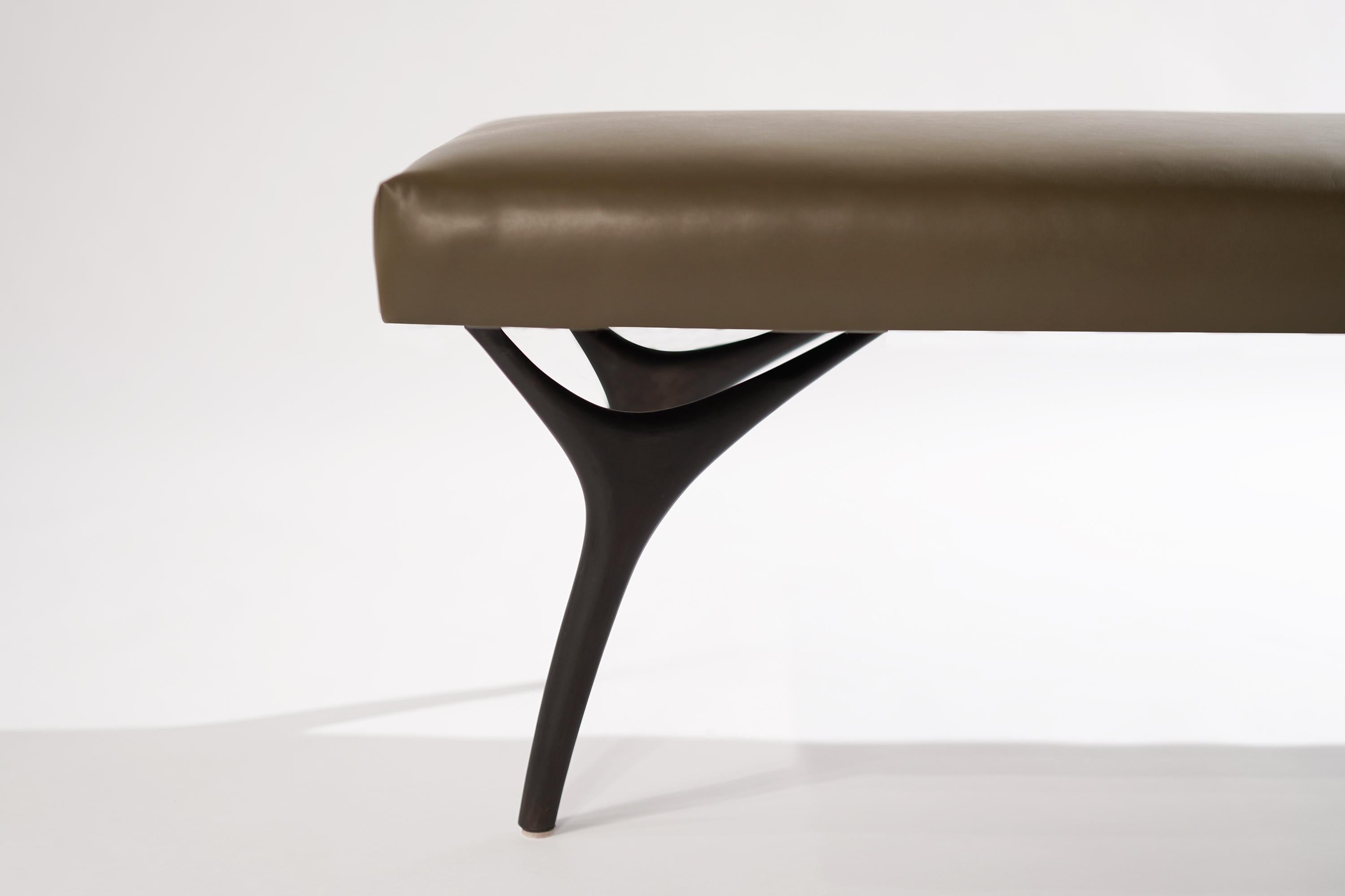 Crescent Bench in ORB by Stamford Modern In New Condition For Sale In Westport, CT