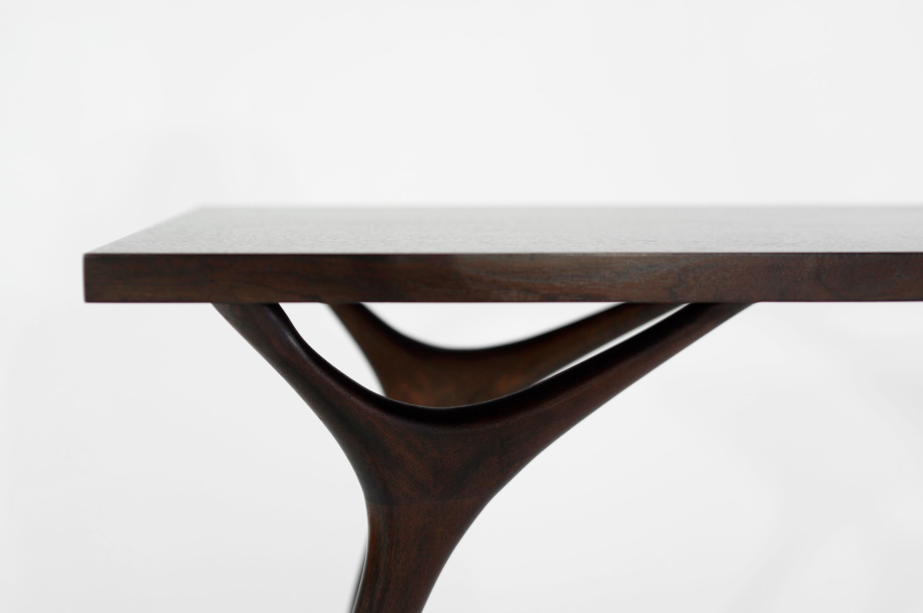 Contemporary Stamford Modern's Crescent Console Table in Mahogany