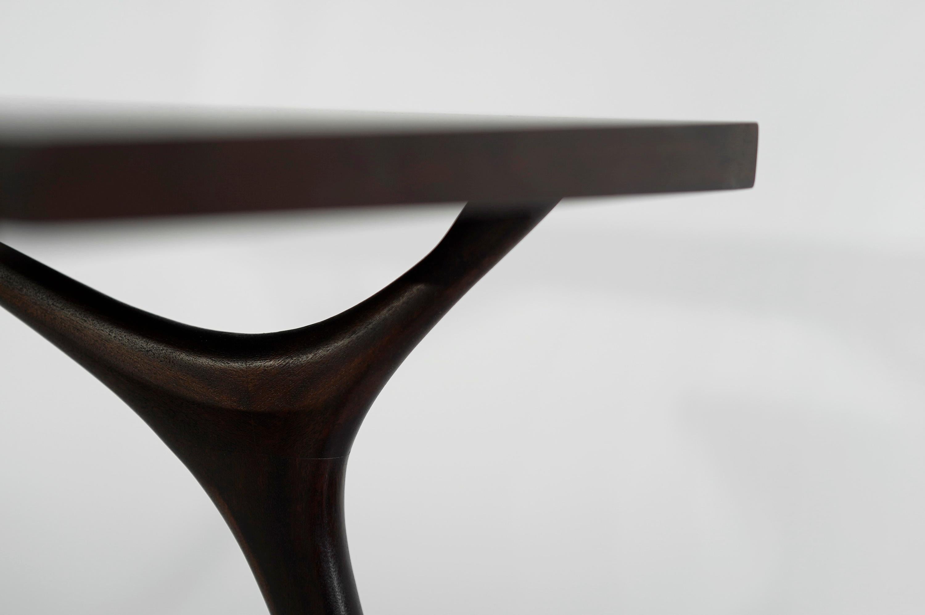 Stamford Modern's Crescent Console Table in Mahogany 2