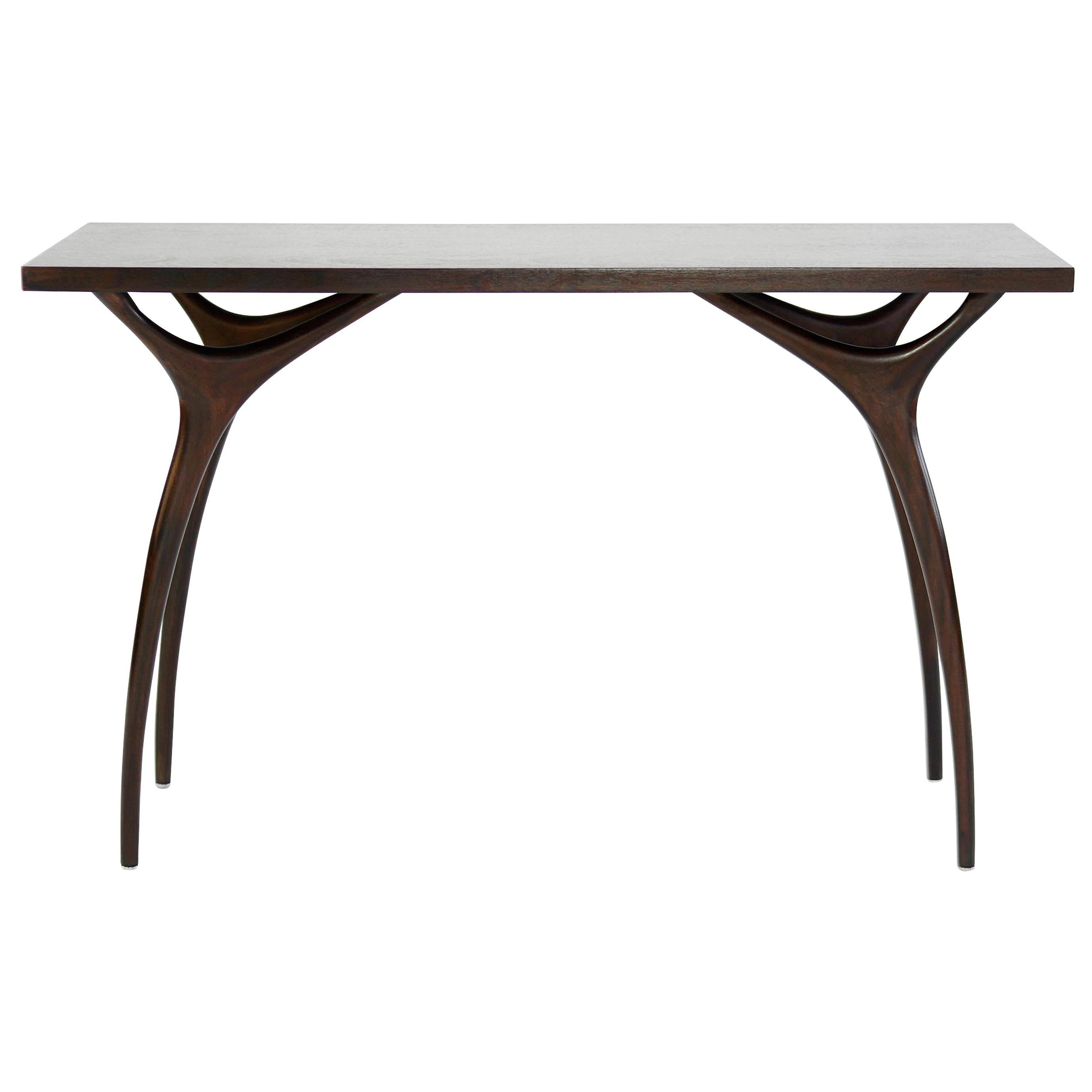 Stamford Modern's Crescent Console Table in Mahogany