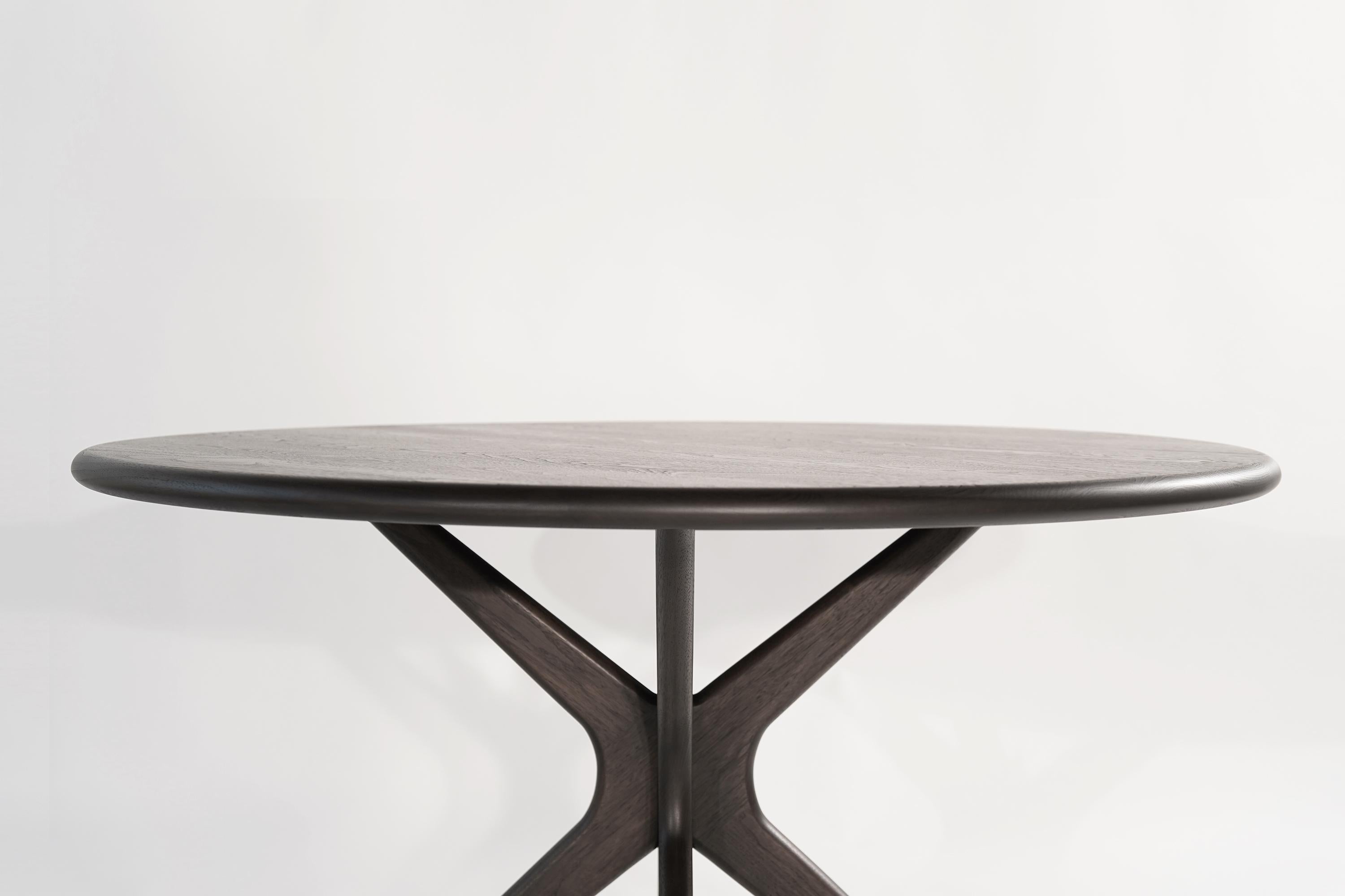 Contemporary Gazelle Breakfast Table in Espresso by Stamford Modern