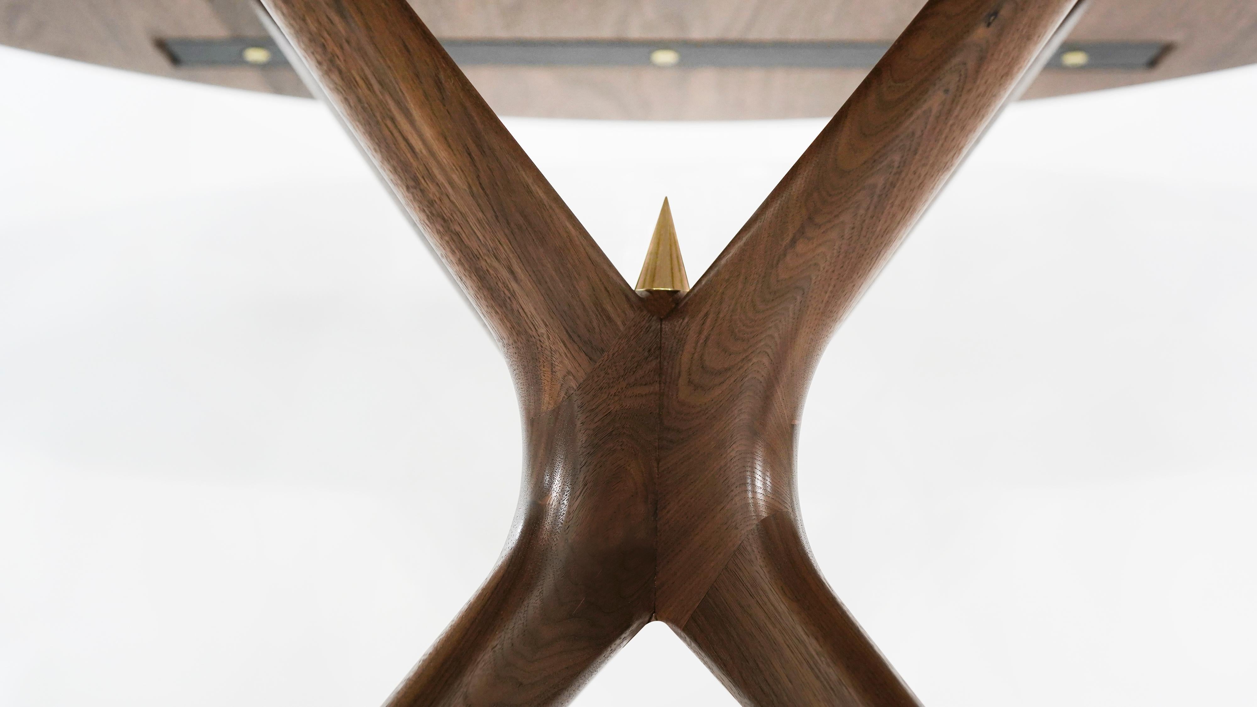 Gazelle Dining Table in Walnut by Stamford Modern For Sale 2