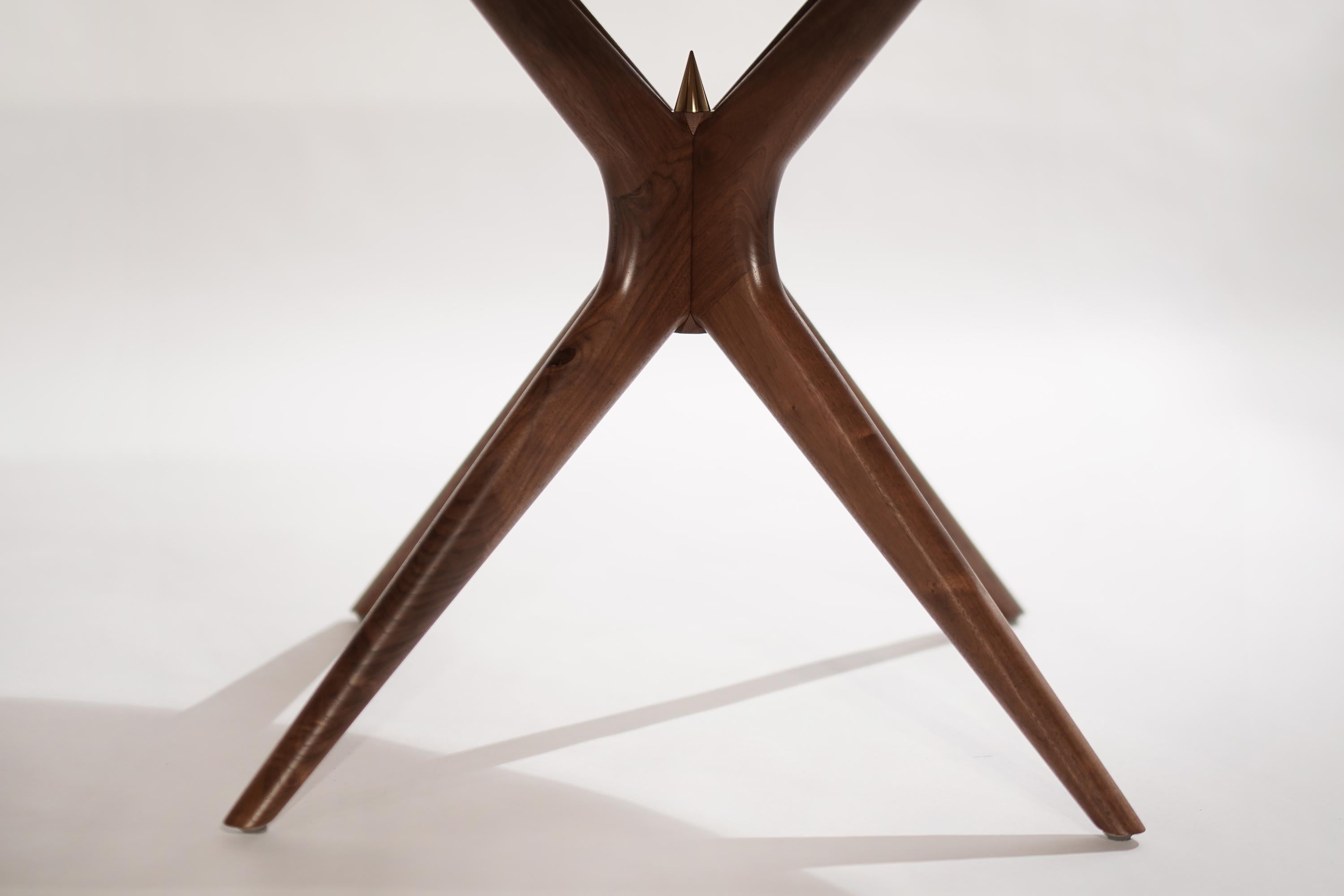Gazelle Dining Table in Walnut Oval Version by Stamford Modern For Sale 2