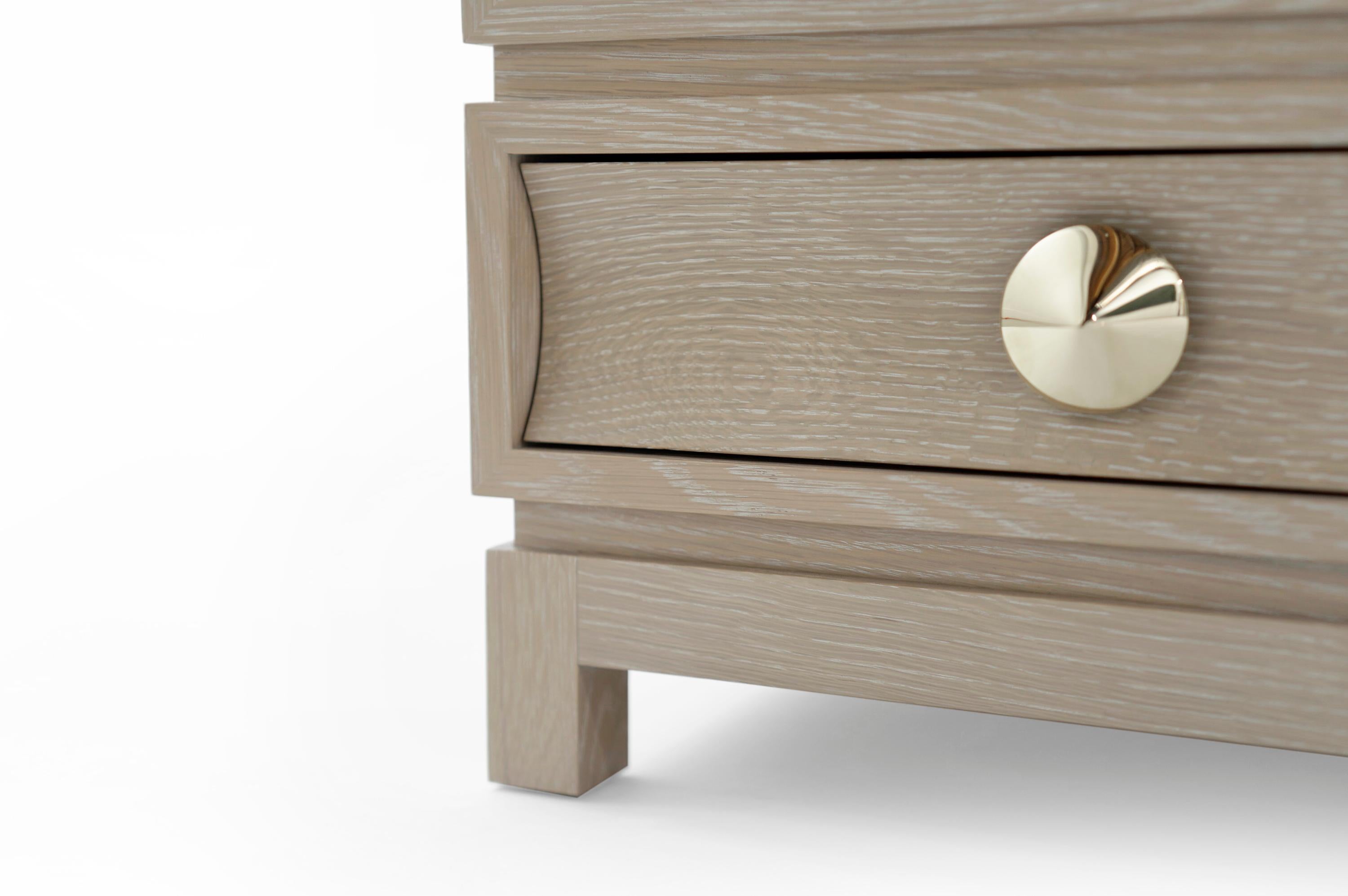 Commodes empilées en Oak Oak chaulé en vente 3