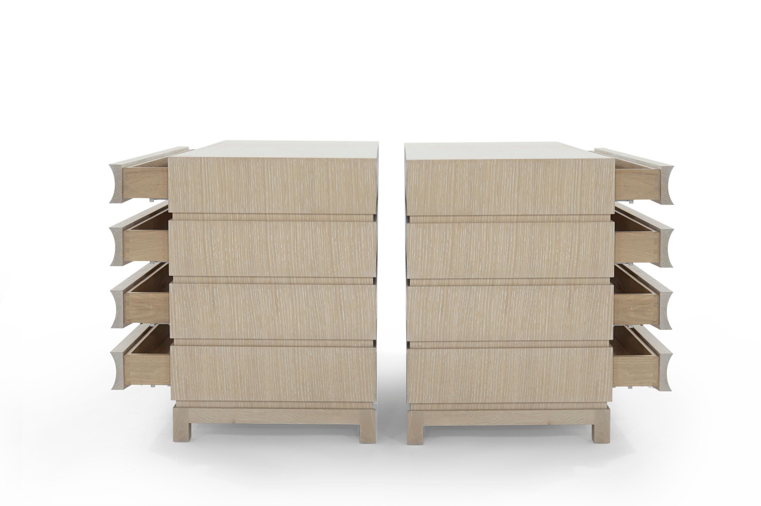 American Stacked Dressers in Limed Oak For Sale