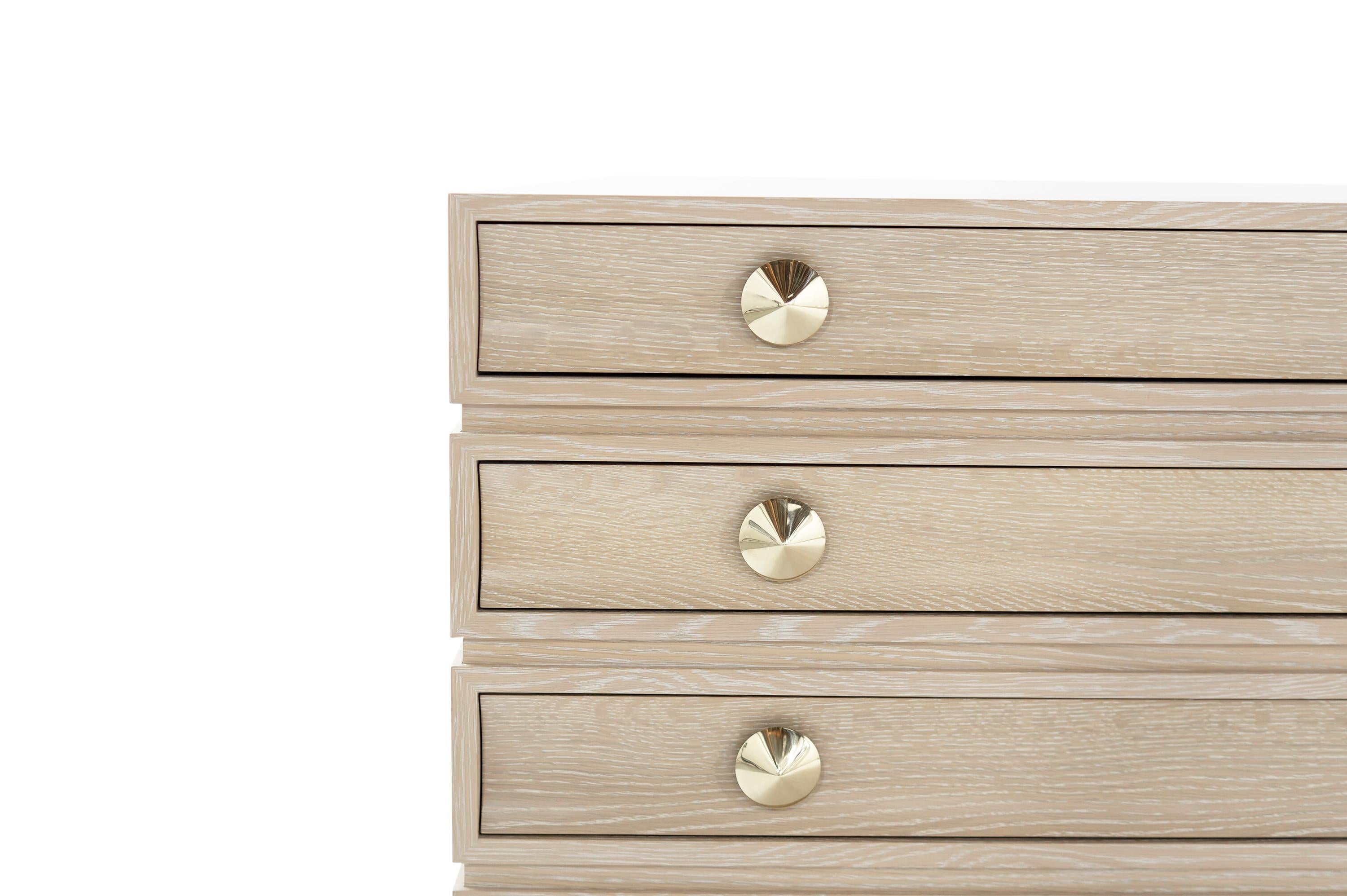 Stacked Dressers in Limed Oak In New Condition For Sale In Westport, CT