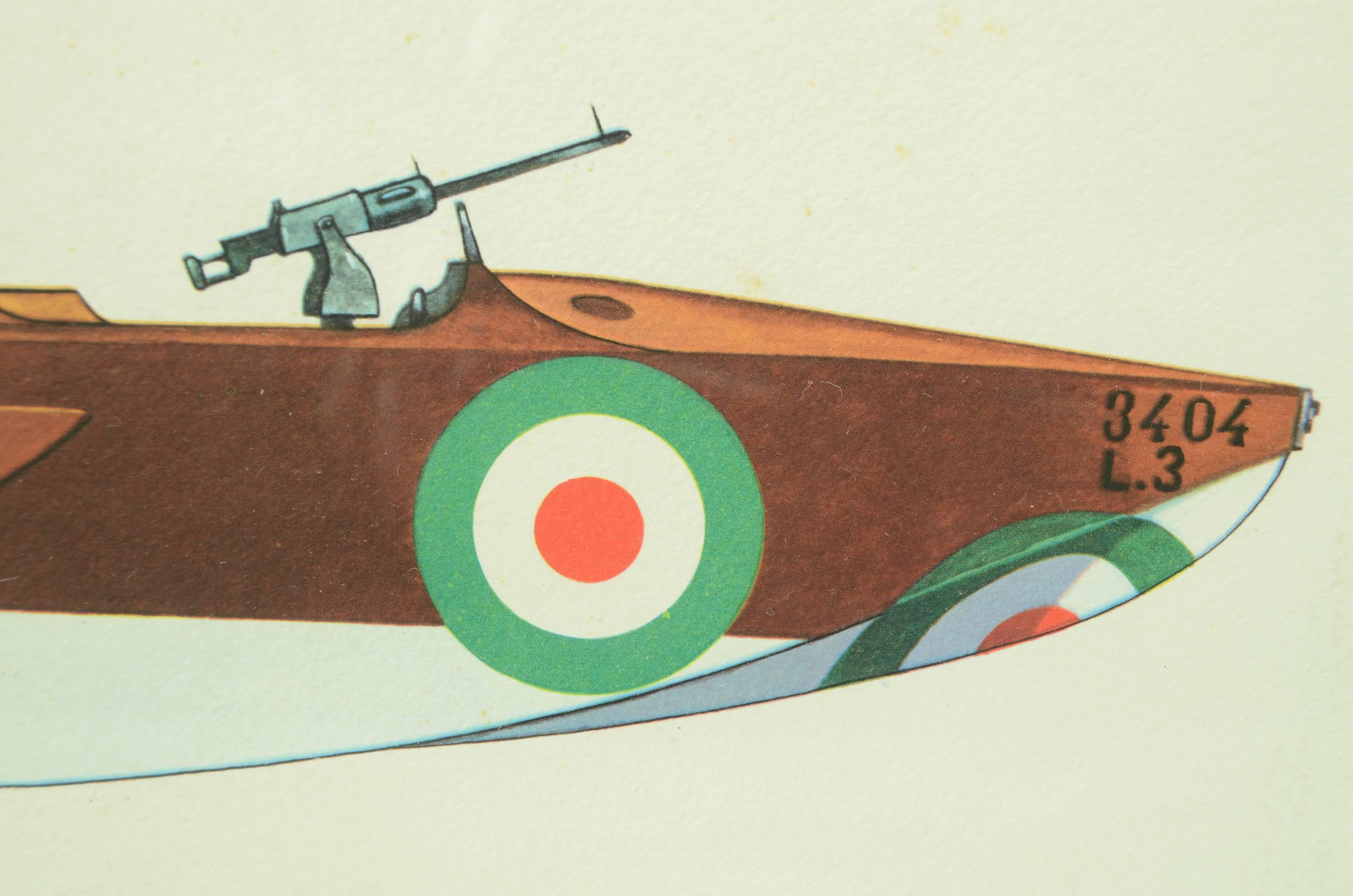 1950 color print of single-engine Macchi L3 hydrocracker Macchi-Nieuport Varese For Sale 2