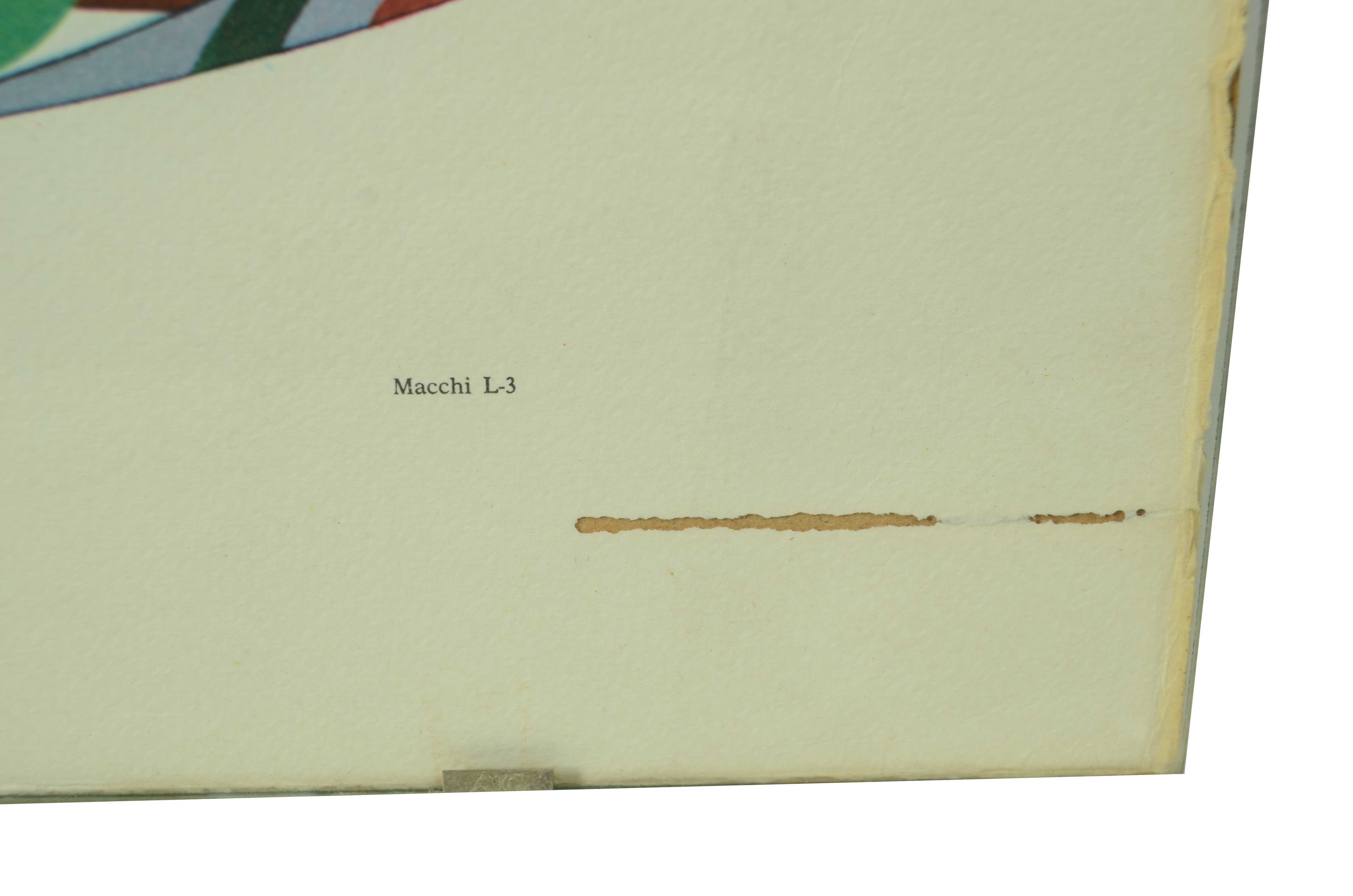 1950 color print of single-engine Macchi L3 hydrocracker Macchi-Nieuport Varese For Sale 3