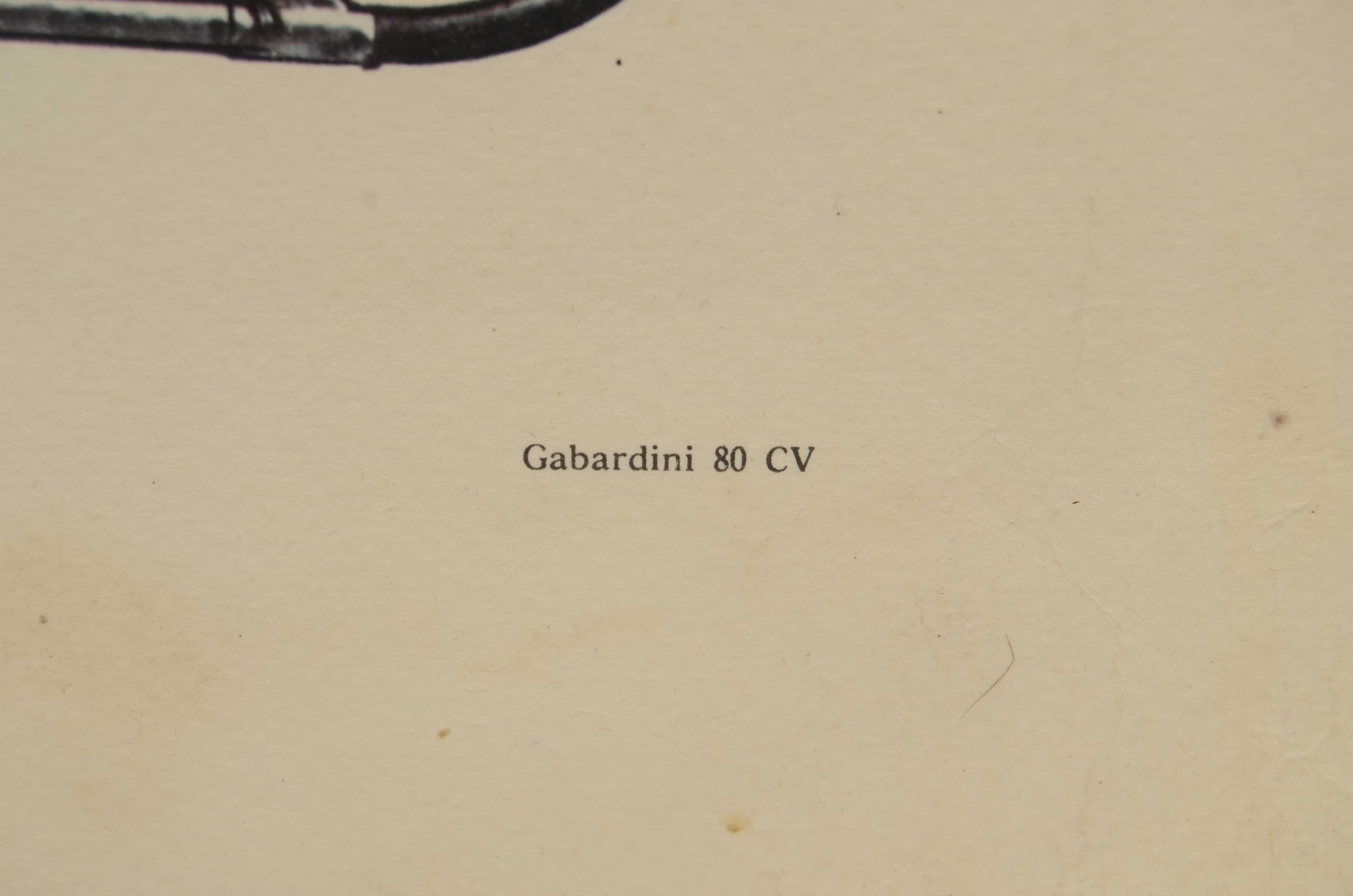 Papier Tirage couleur des années 1950 représentant le monoplan Gabardini 1912 en vente