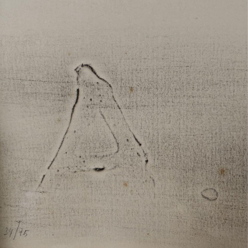 Realizzato con acquaforte Stampa di Antoni Tàpies, 