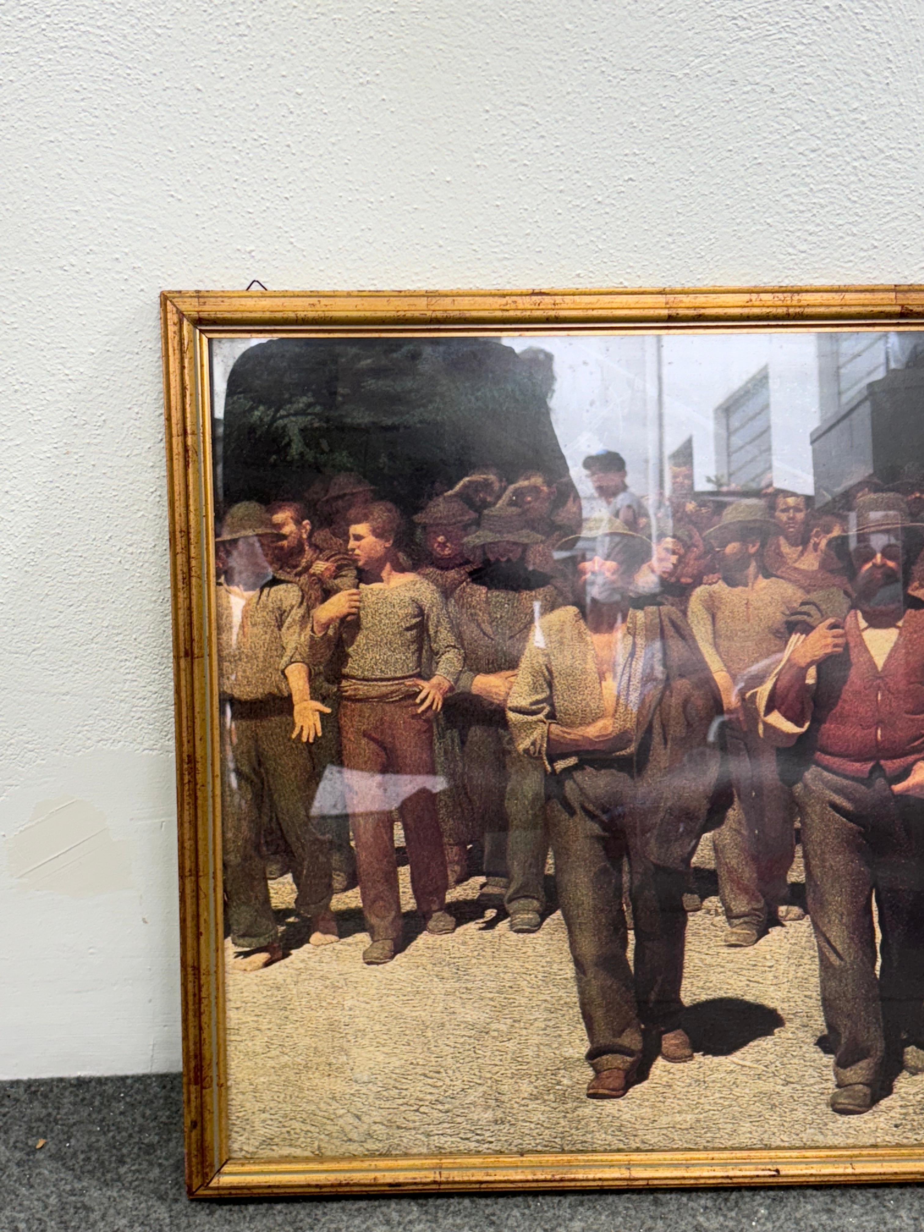 stampa IL QUARTO STATO di Giuseppe Pellizza da Volpedo (1901) In condizioni buone in vendita a Taranto, IT
