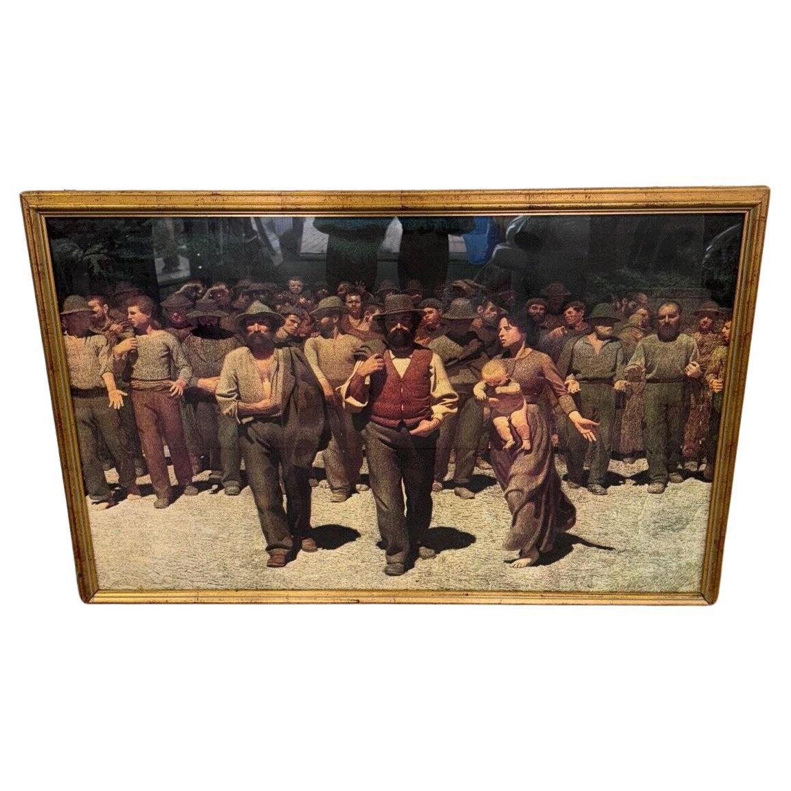 stampa IL QUARTO STATO di Giuseppe Pellizza da Volpedo (1901) in vendita