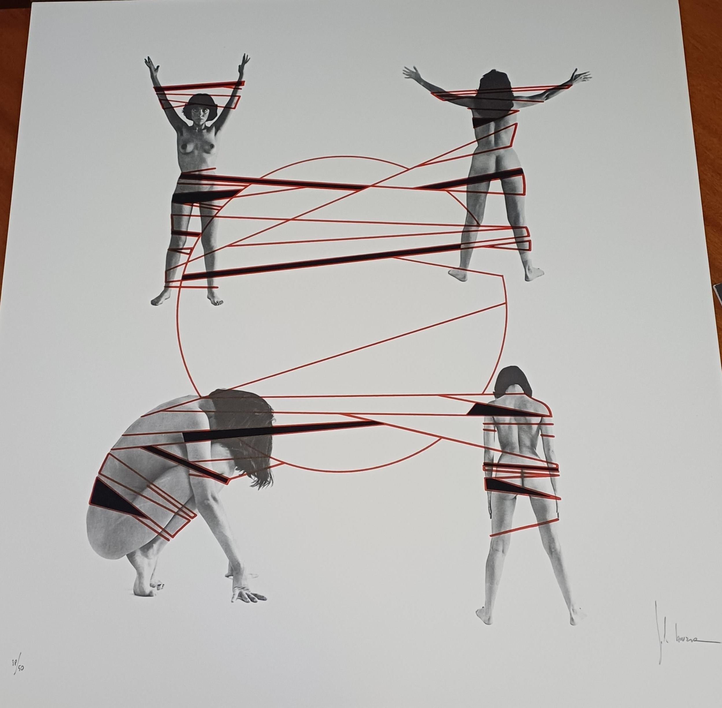 Litografia/stampa con interventi manuale 
