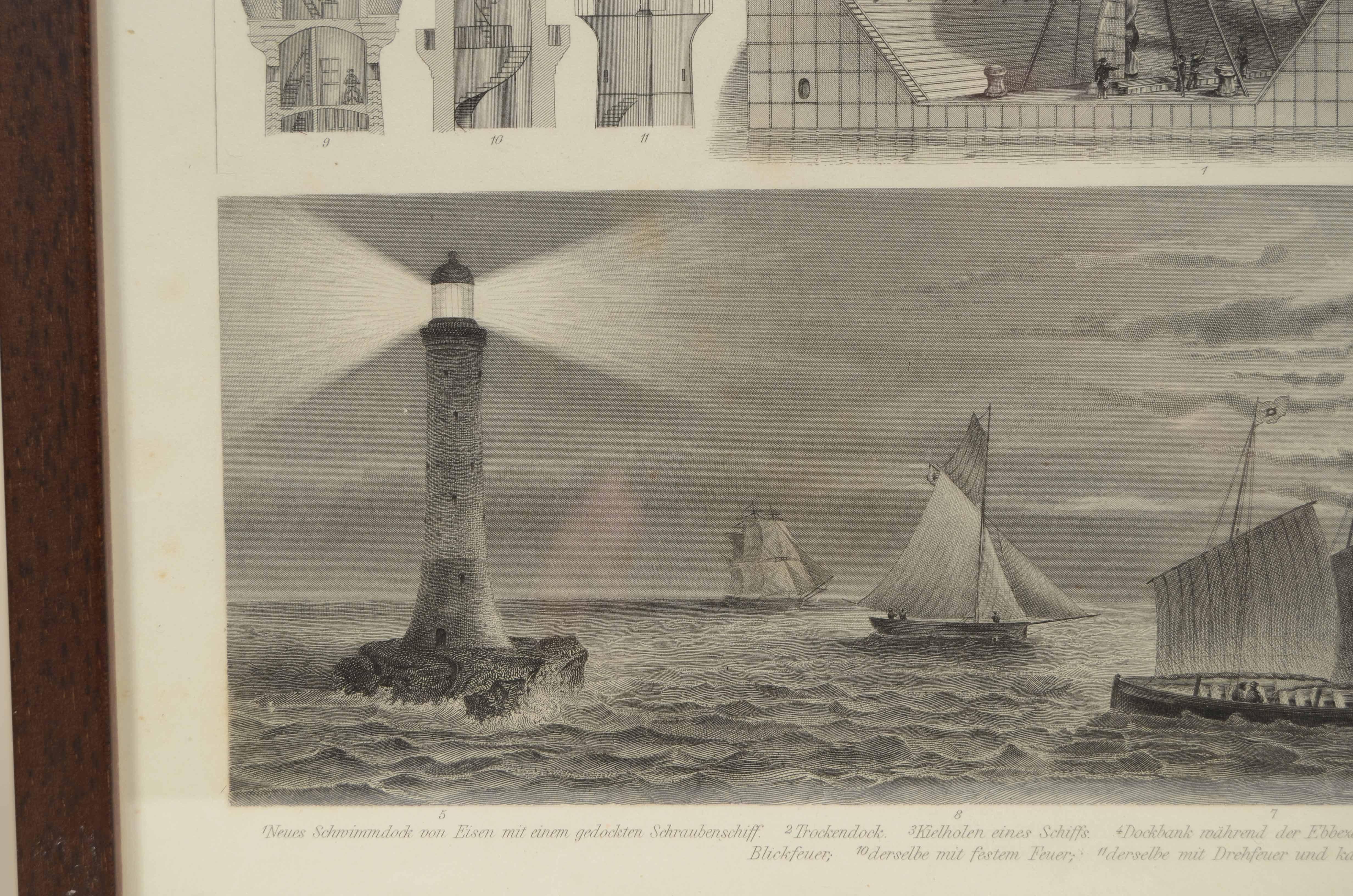 Stampa raffigurante tavola 21 dall'Atlante F.A. Brockhaus a Lipsia 1869-1875 In condizioni buone in vendita a Milan, IT