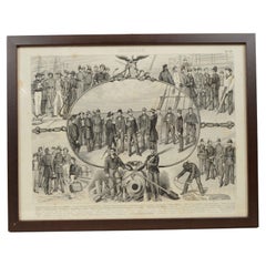 Antique Print depicting table 24 from Atlas F.A. Brockhaus in Leipzig 1869-1875