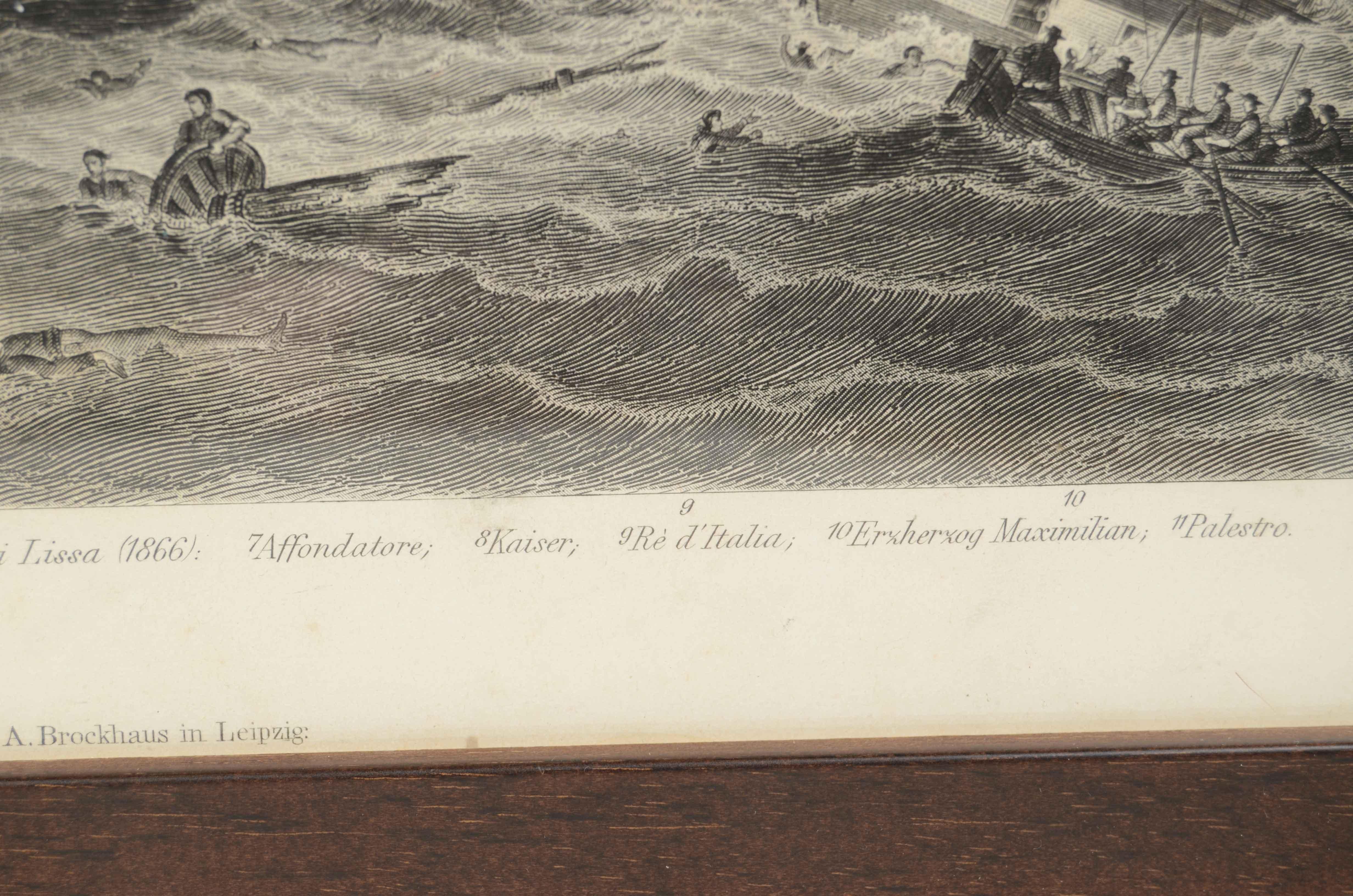 Stampa raffigurante tavola 25 dall’Atlante F.A. Brockhaus in Lipsia 1869-1875 in vendita 3