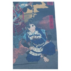 Estampe Toyohara Chikanobu Japon Xylographie 1880