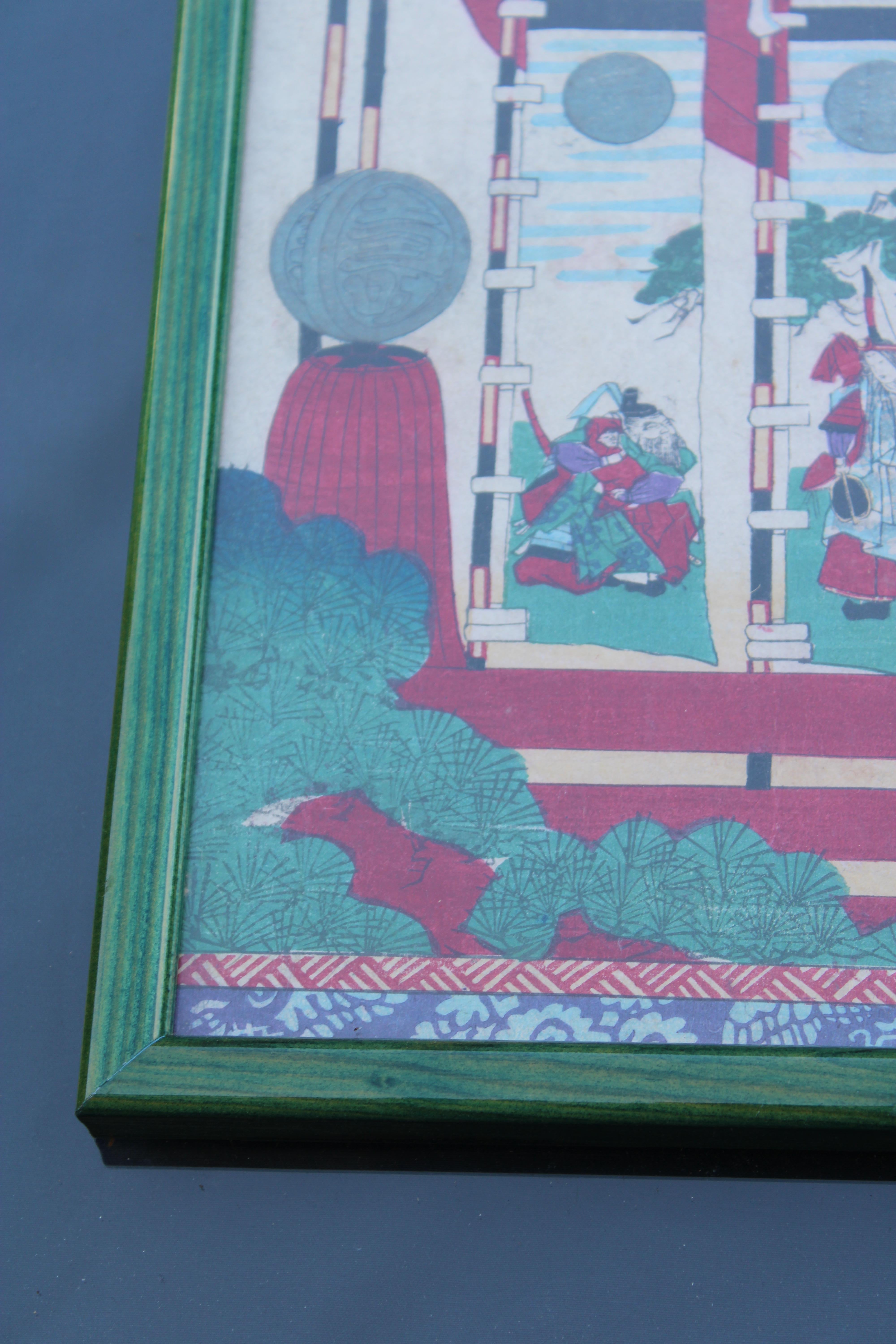 Druck Toyohara Chikanobu Japan Xylograph 1880 (Late 19th Century) im Angebot