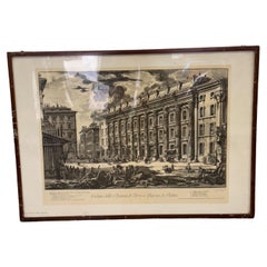 Imprimerie Vue de la Dogana di Terra sur la Piazza di Pietra Rome années 1950