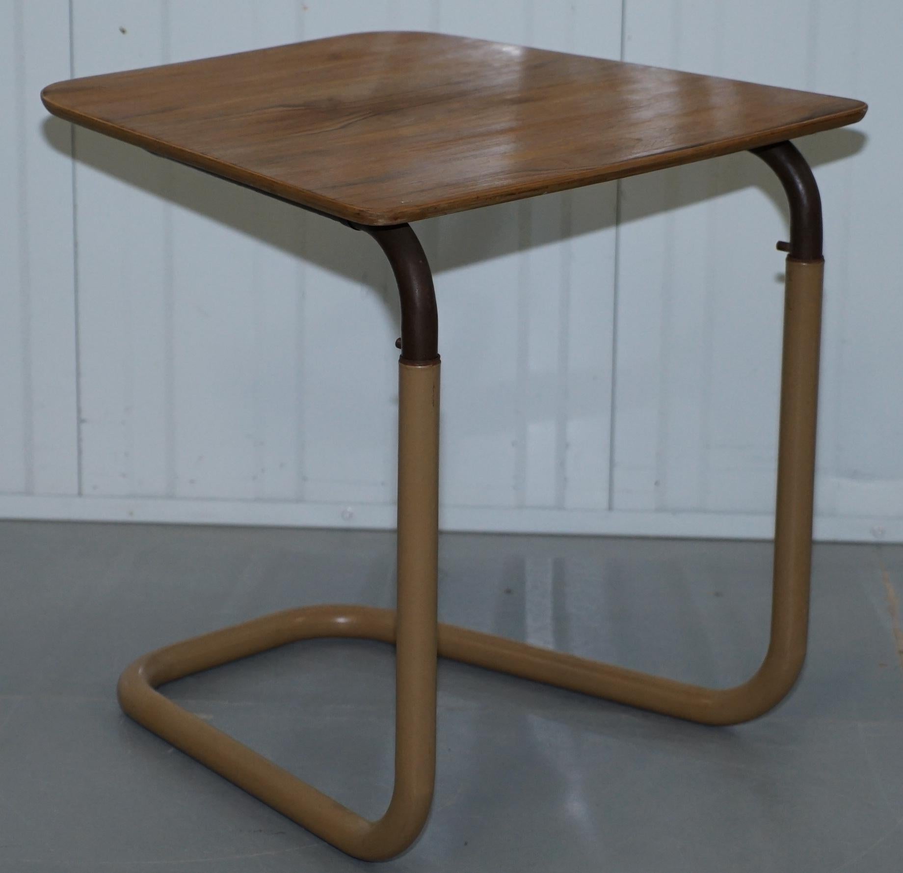 Stamped by Appointment to H.M the Queen & King George VI Height Adjustable Table 5