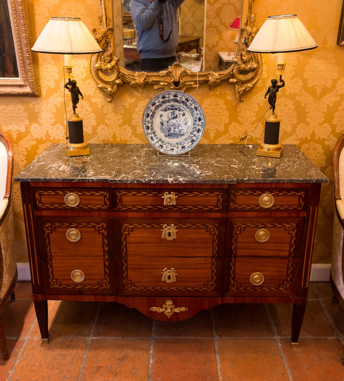 Stamped by Jean Caumont French Louis XVI Period Commode, circa 1775-1780 For Sale 3