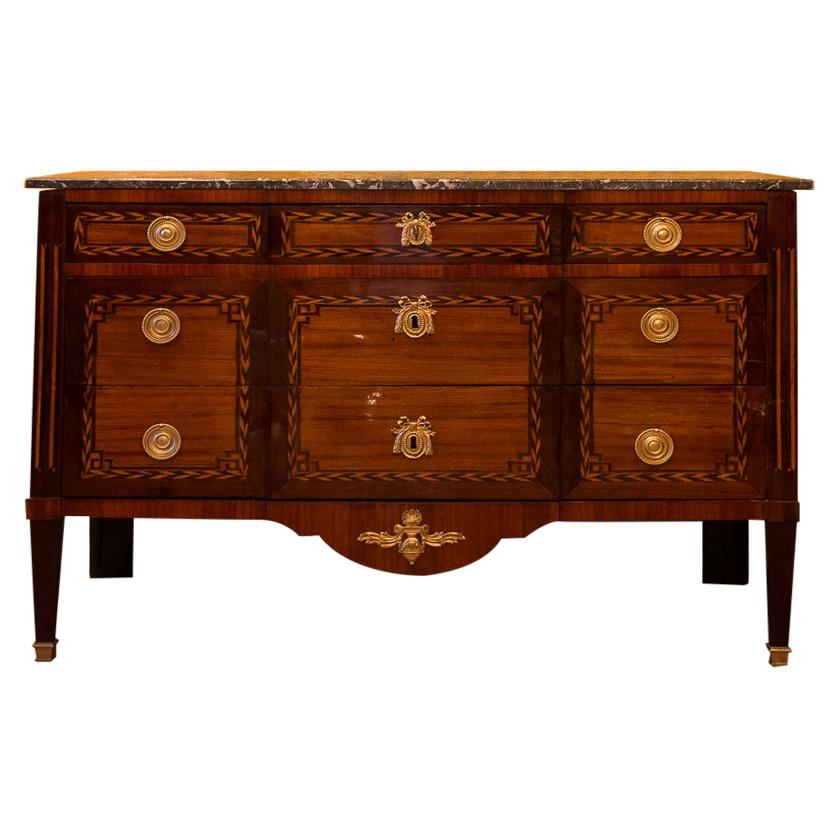 Stamped by Jean Caumont French Louis XVI Period Commode, circa 1775-1780 For Sale