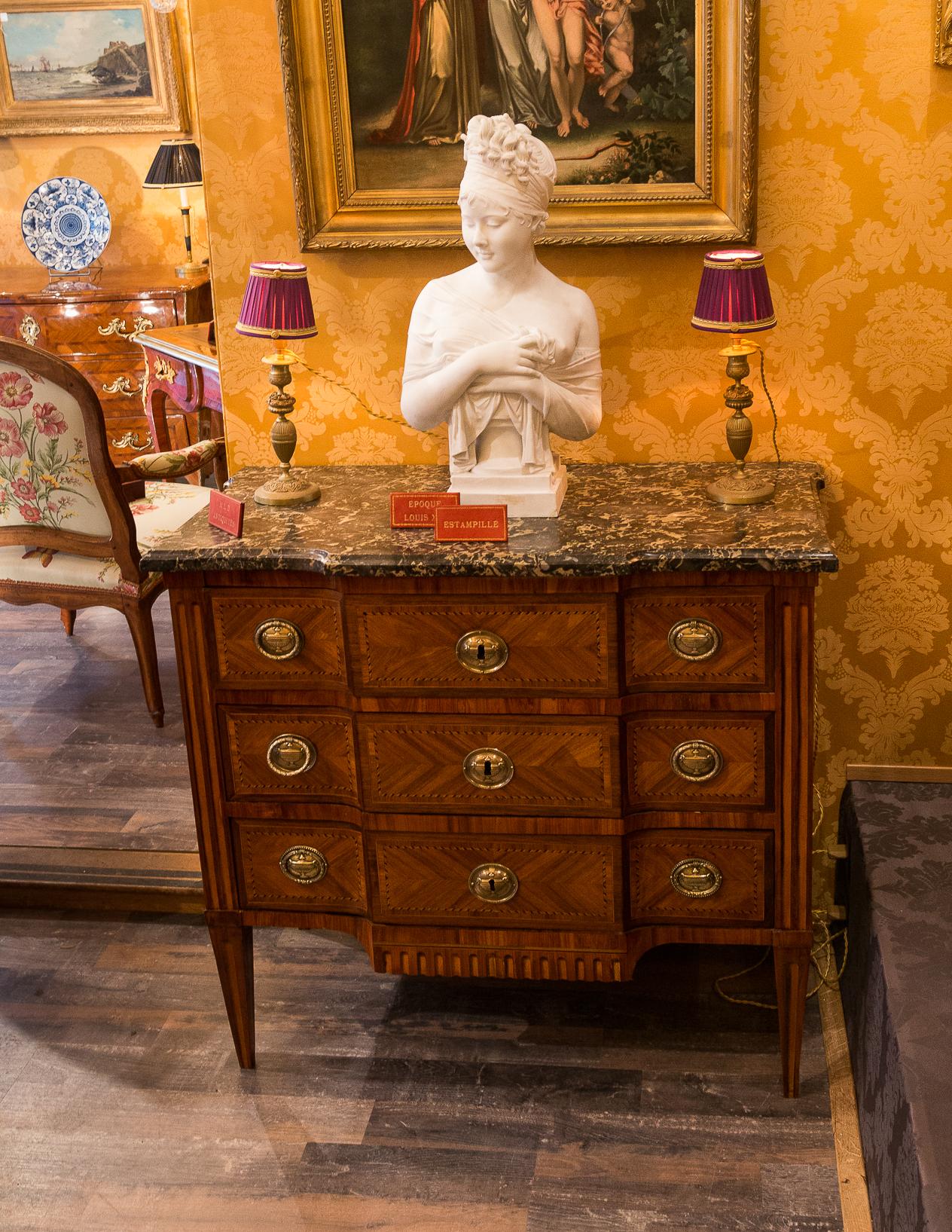 Stamped by Jean Demoulin French Louis XVI Period Commode, circa 1780 11