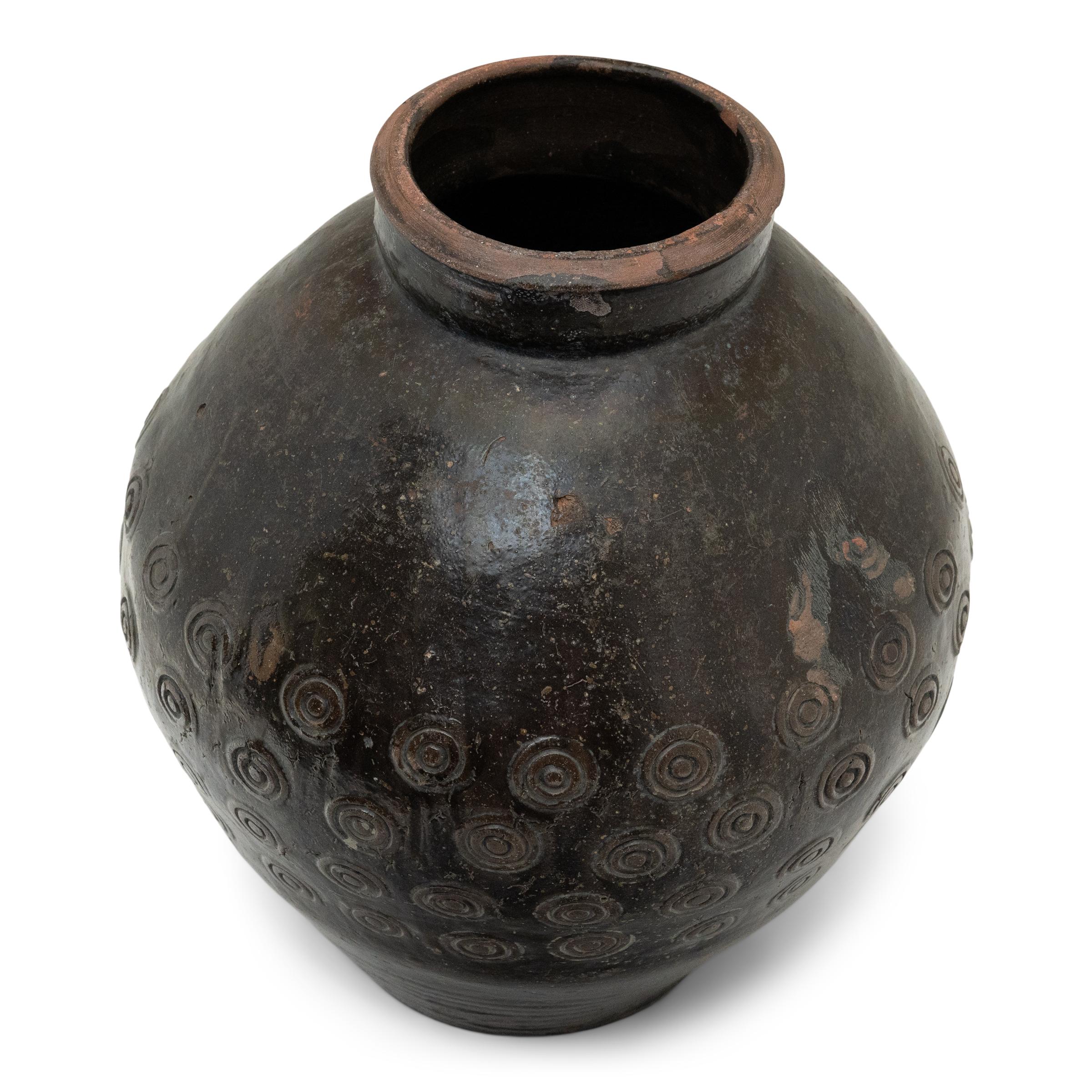 Qing Stamped Chinese Yunnan Pot, c. 1800