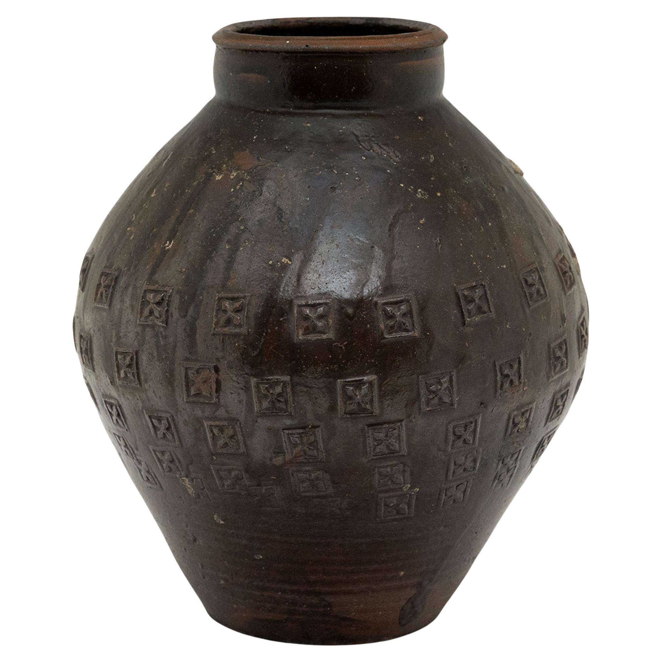 Stamped Chinese Yunnan Pot, c. 1800 For Sale