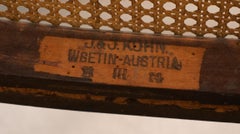 Stamped circa 1890 J&J Jacob & Josef Kohn Bentwood Berger Bench Part Large Suite