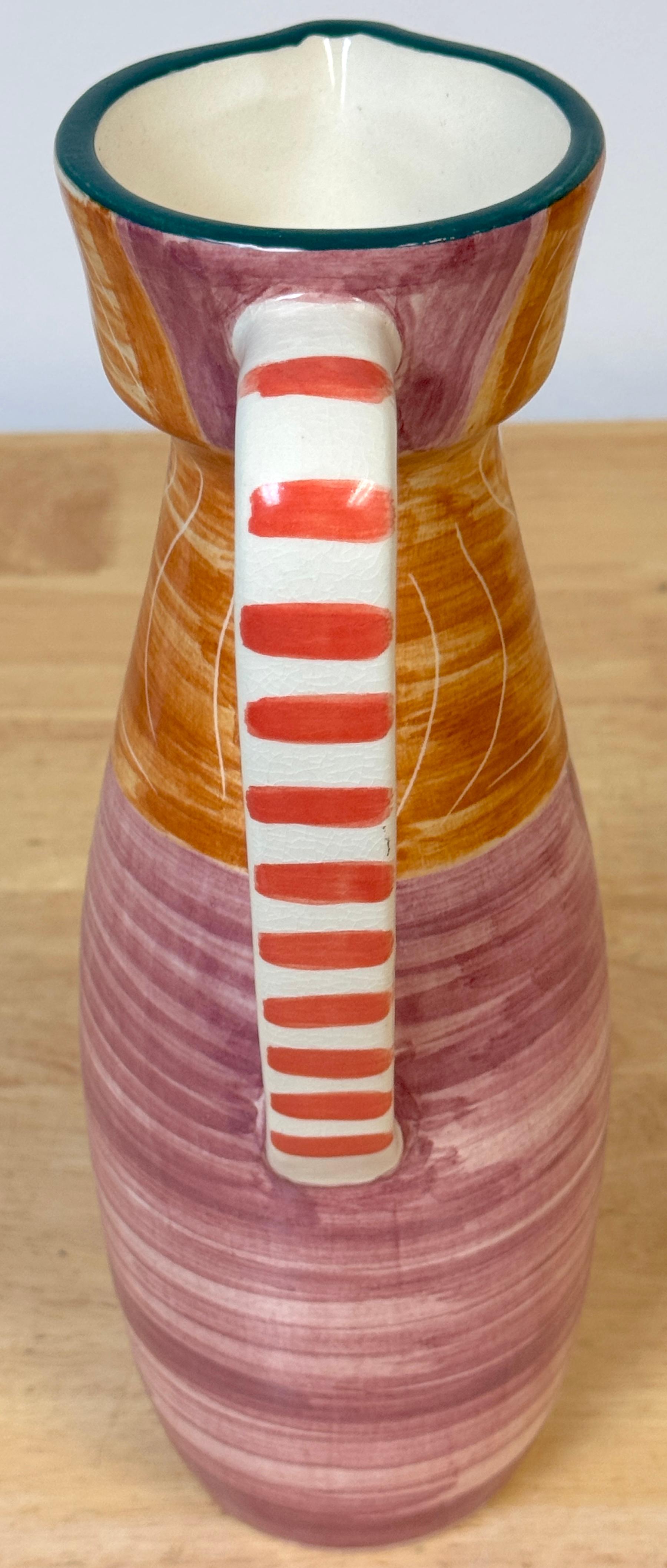 Stamped Edition Padilla Picasso Pottery Handled Portrait Vase For Sale 3