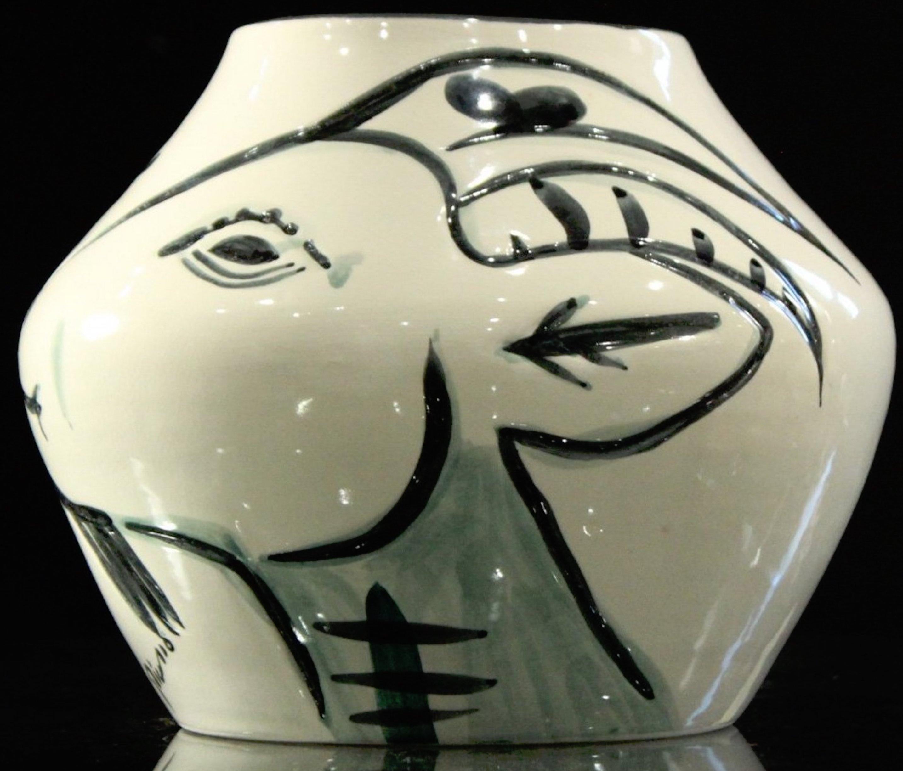 Modern Stamped Edition Picasso Vase Aux Chèvres ‘A. R. 156’