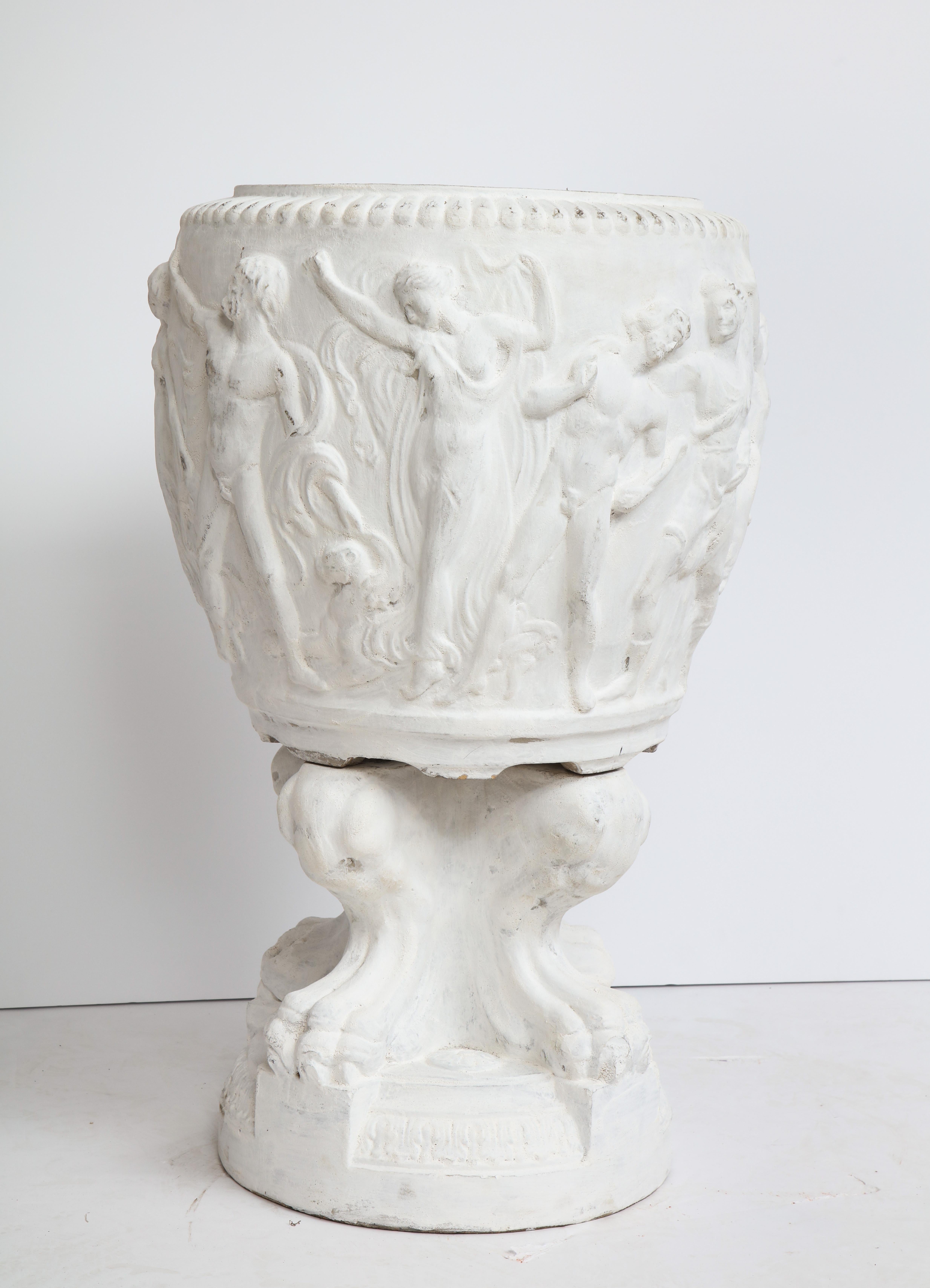 Stamped Galloway Terracotta Garden Urn 4