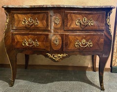 Stamped Louis XV Commode by Léonard Boudin, Ébéniste to the King of France