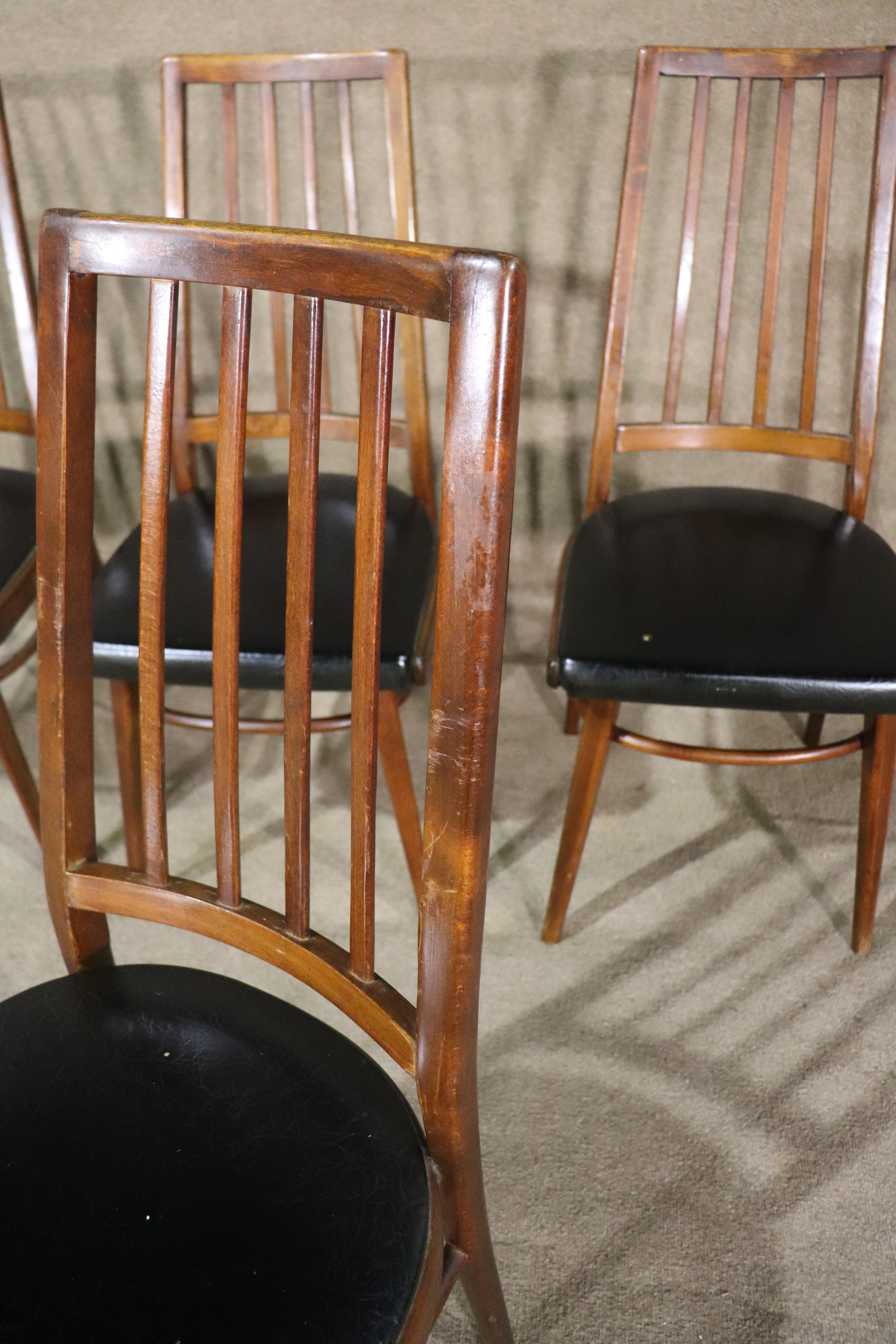 Stamped Mid-Century Dining Chairs For Sale 10