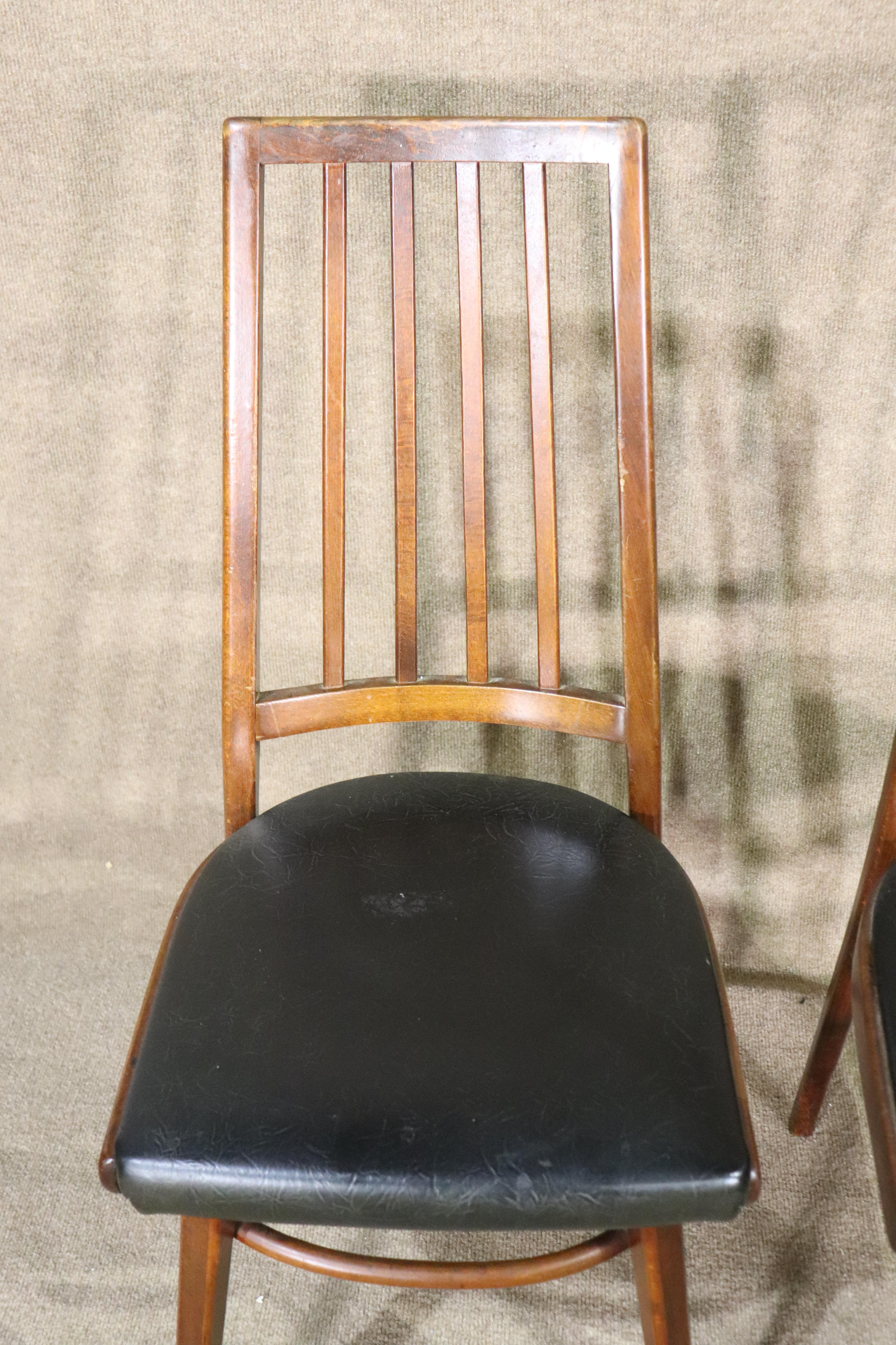 Mid-Century Modern Stamped Mid-Century Dining Chairs For Sale
