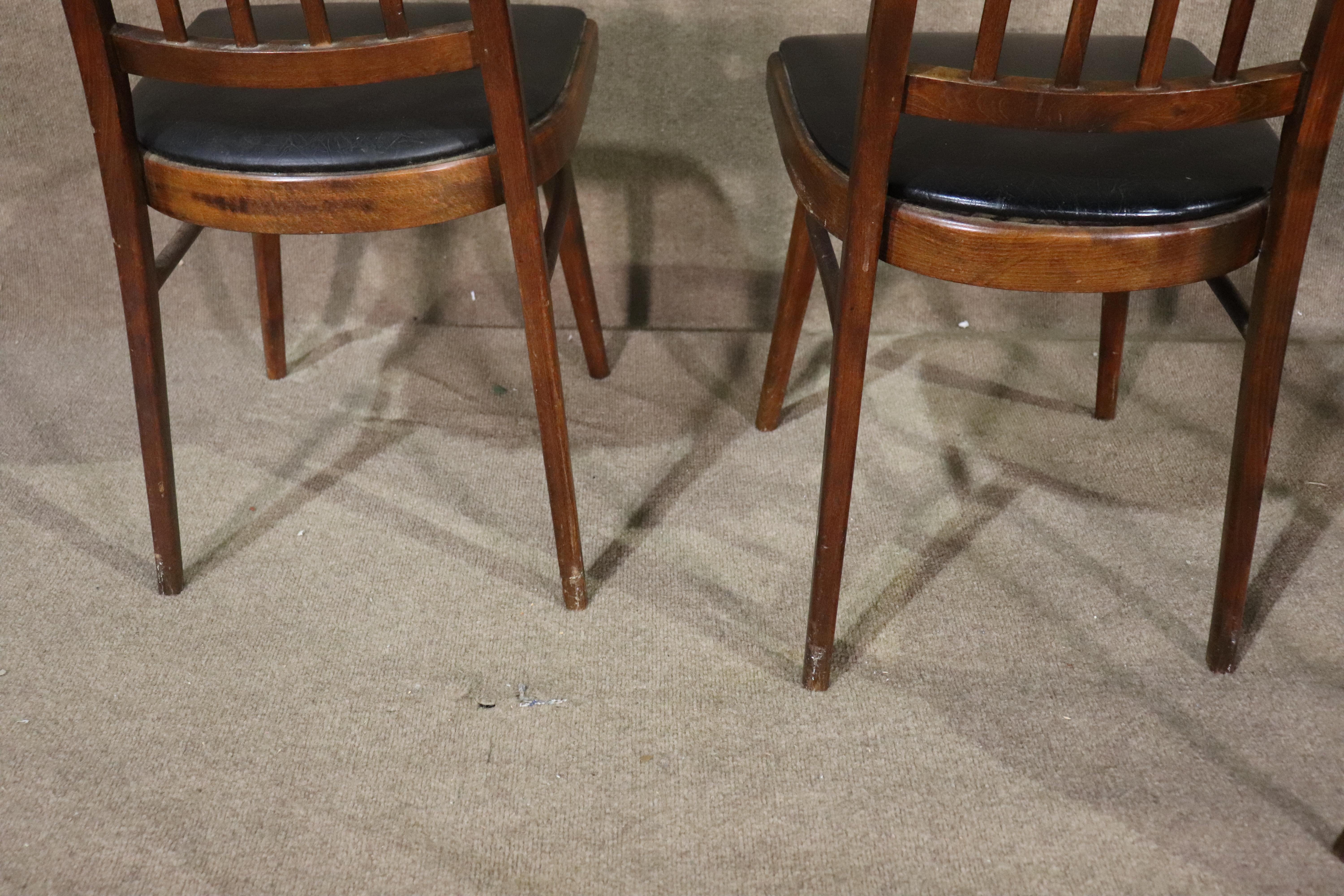 Stamped Mid-Century Dining Chairs For Sale 2