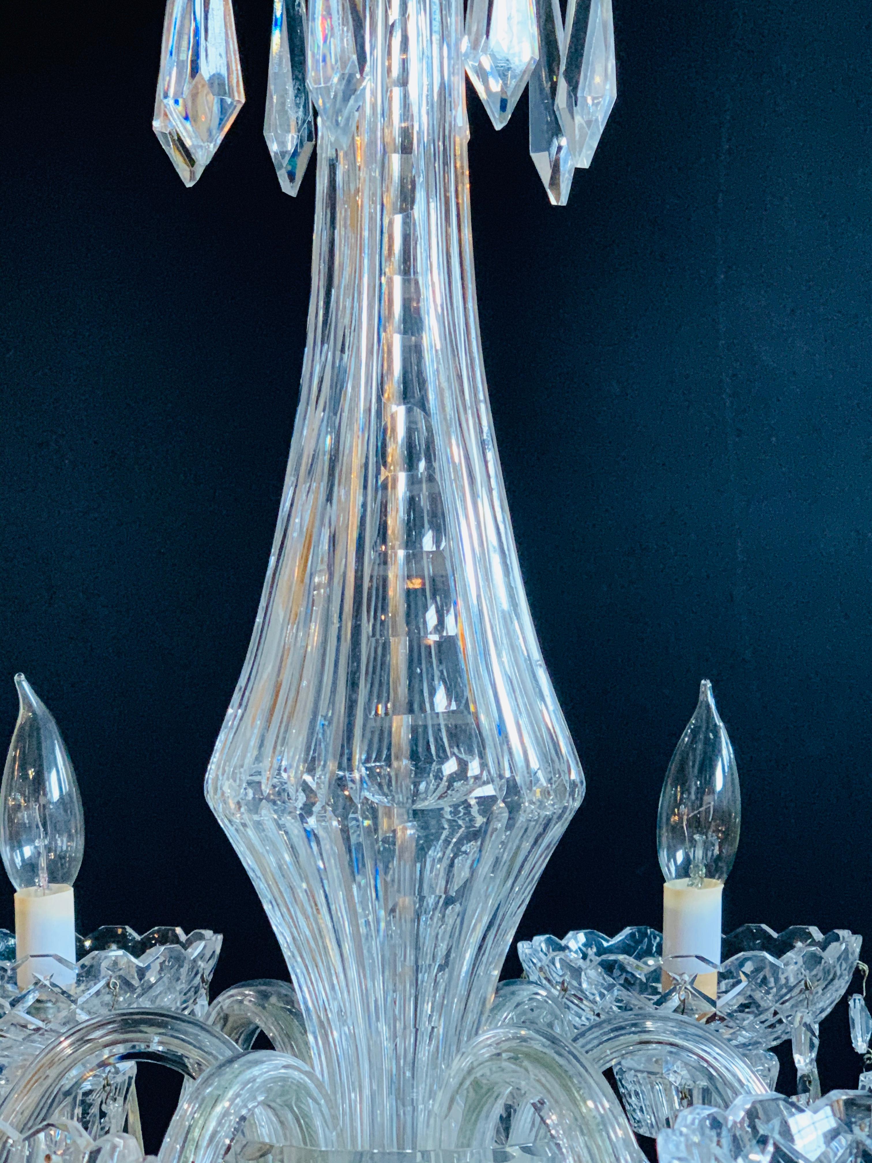 crystal art deco chandelier