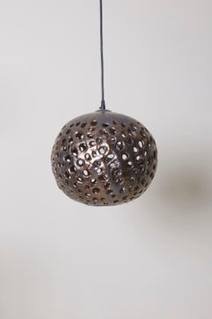 Stan Bitters Ball Lamp, Spray Metal, Mid-Century Modern, USA, 2017