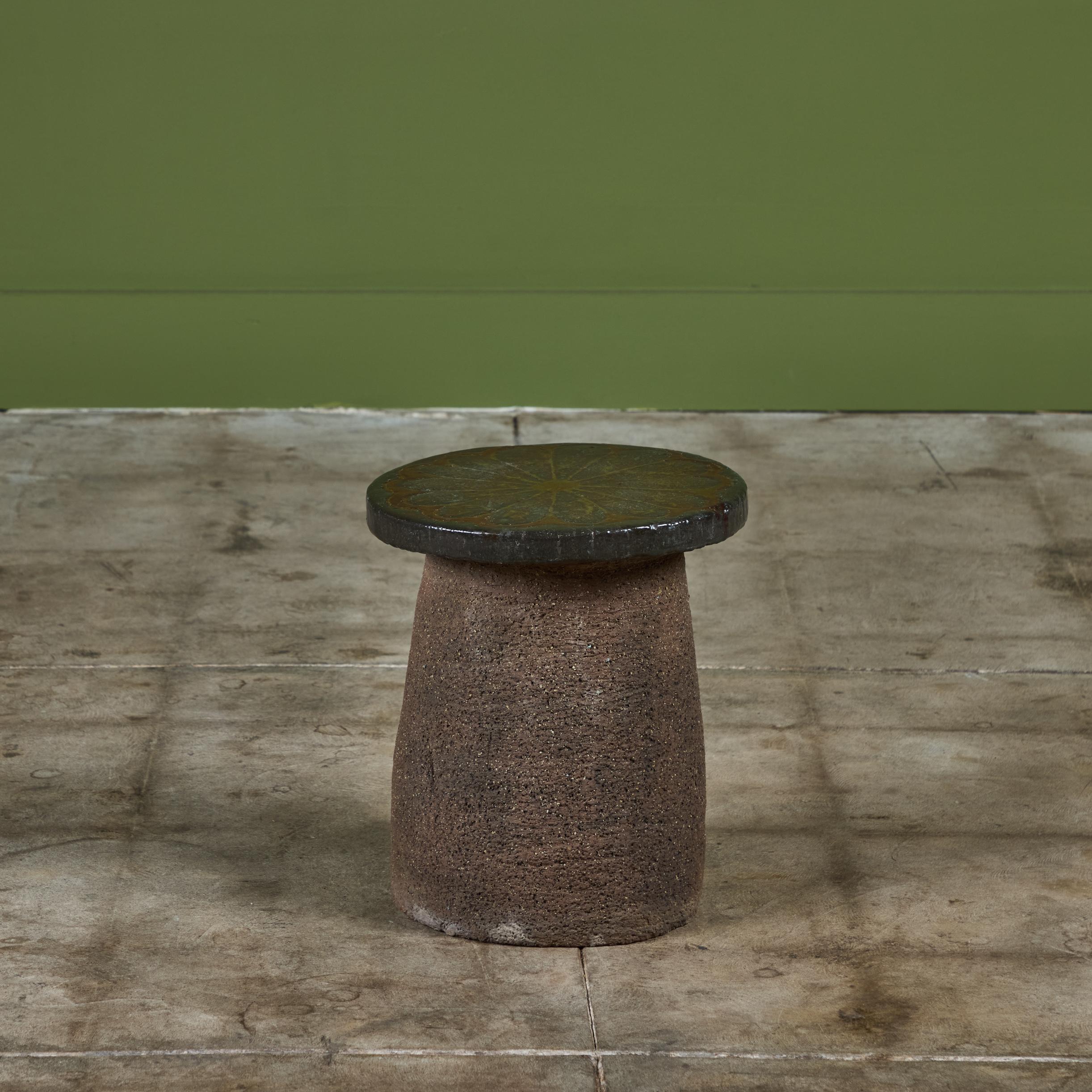 Stan Bitters Ceramic Mushroom Stool or Side Table 1