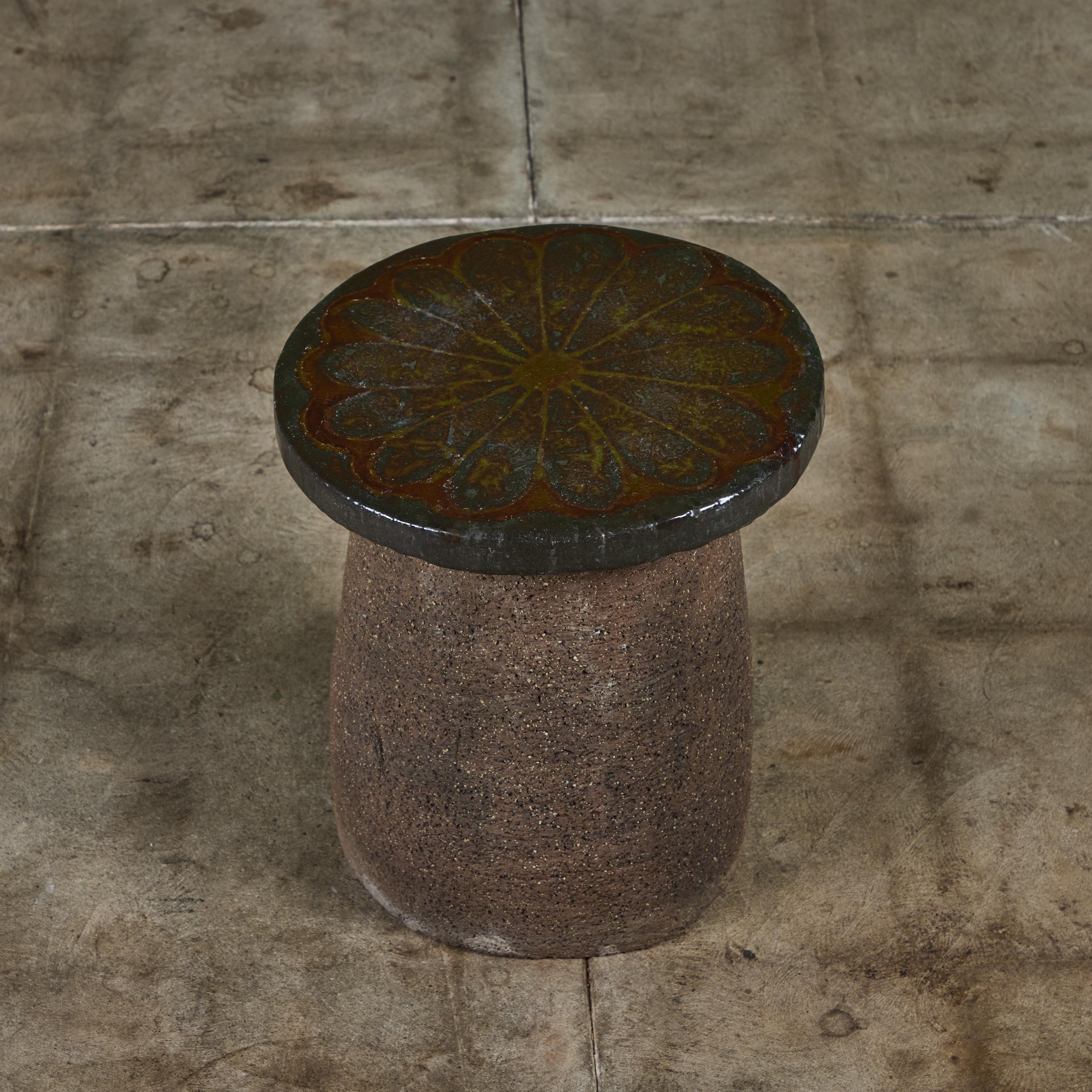 Stan Bitters Ceramic Mushroom Stool or Side Table 2
